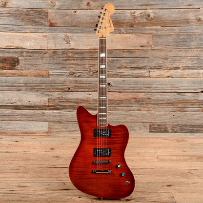 Fender Select Carved Maple Top Jazzmaster HH Cayenne Burst 2013 Electric Guitars / Solid Body