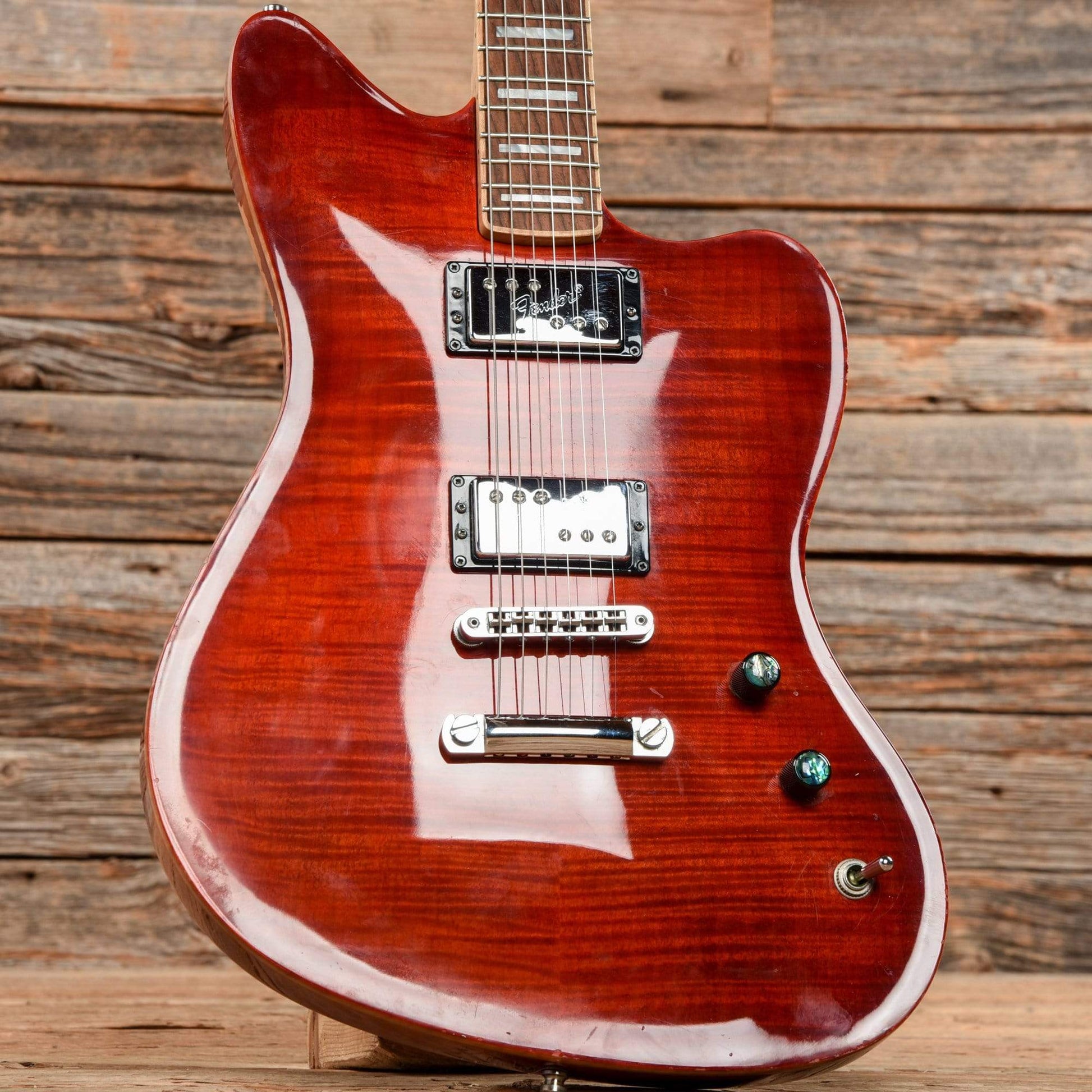 Fender Select Carved Maple Top Jazzmaster HH Cayenne Burst 2013 Electric Guitars / Solid Body