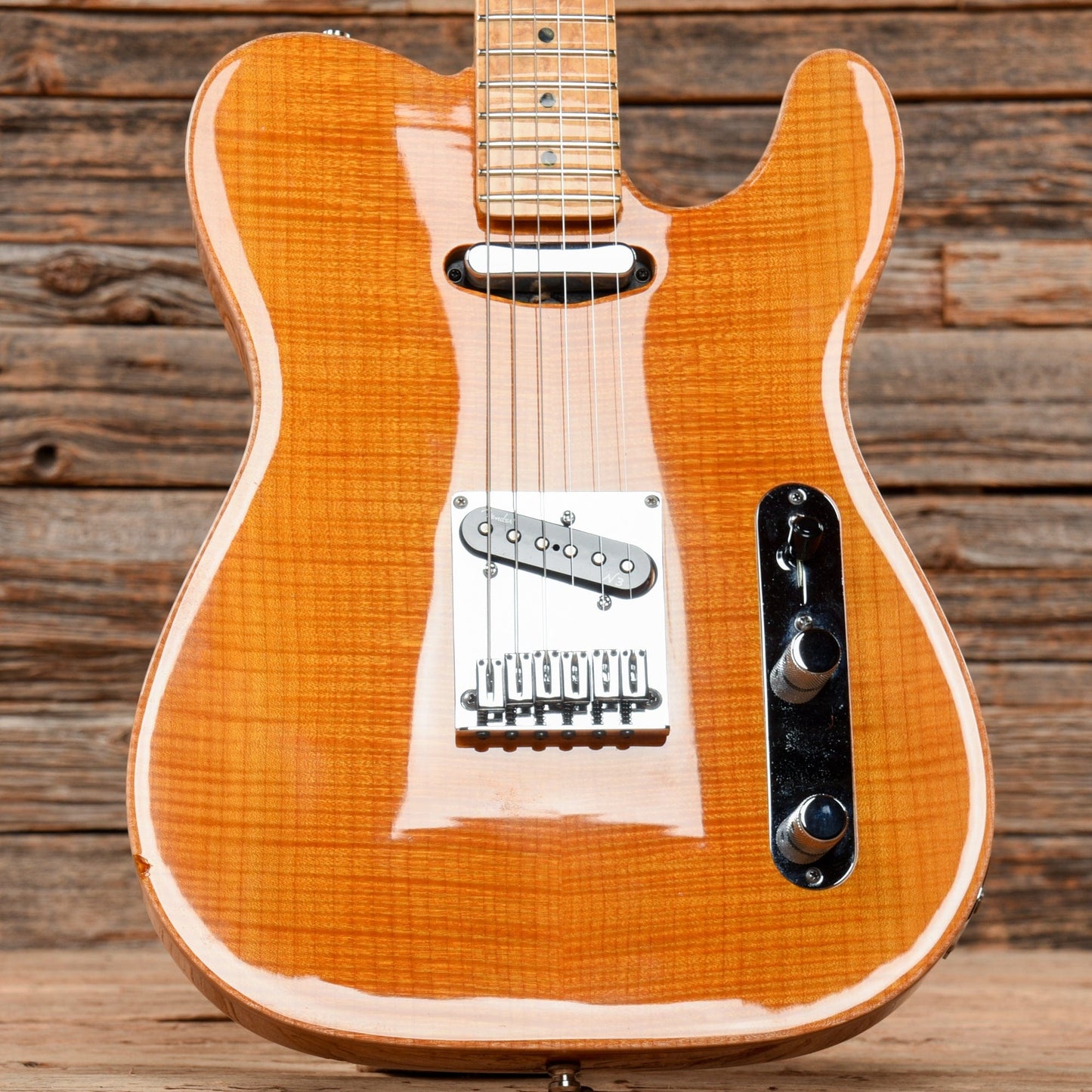 Fender Select Series Telecaster Carved Top Amber 2012 Electric Guitars / Solid Body