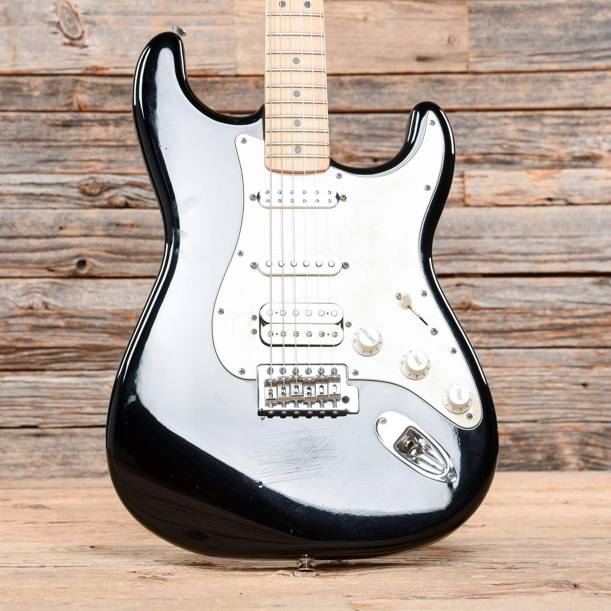 Fender Standard Stratocaster HSS Black 2006 Chicago Music Exchange