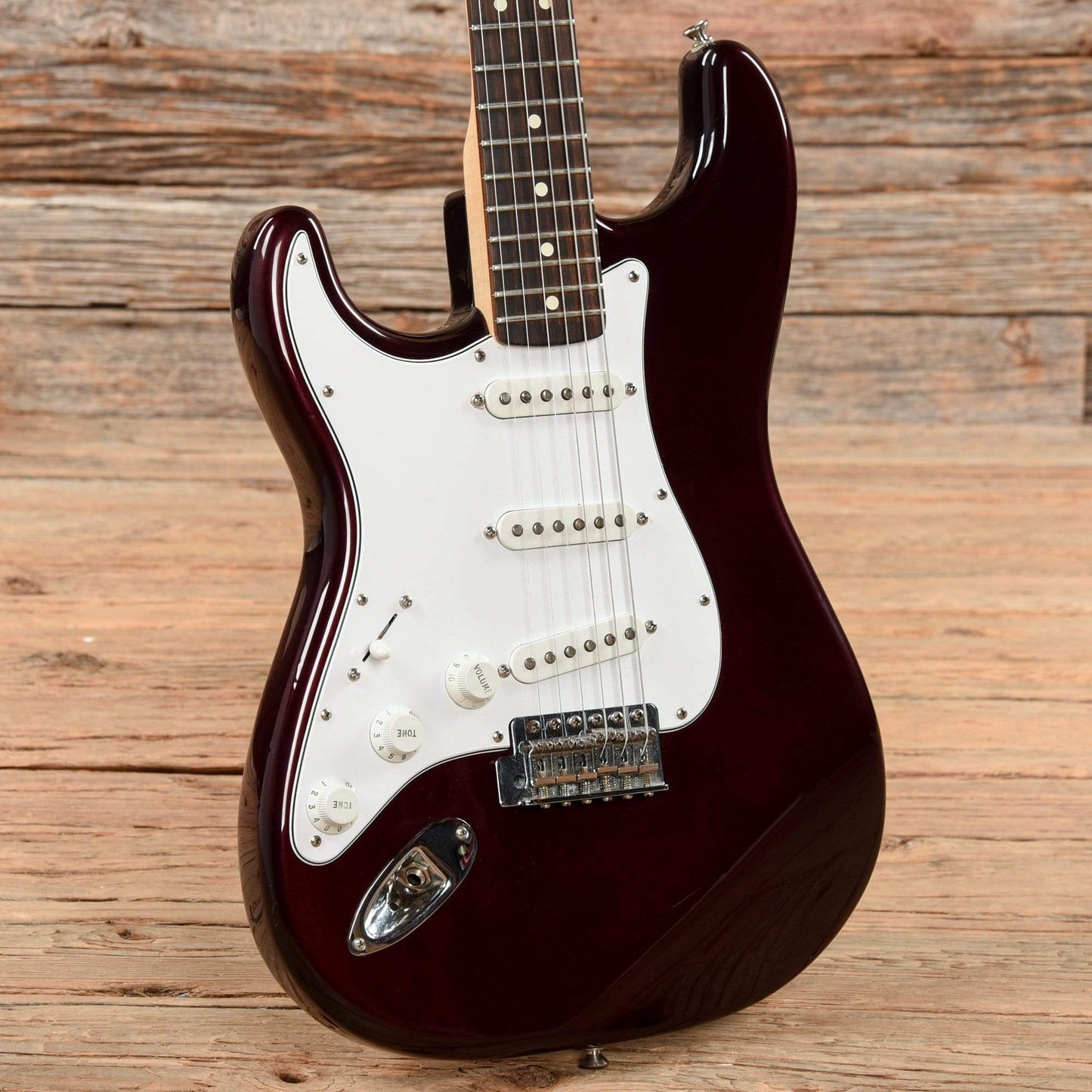 Fender Standard Stratocaster Midnight Wine 2007 LEFTY Electric Guitars / Solid Body