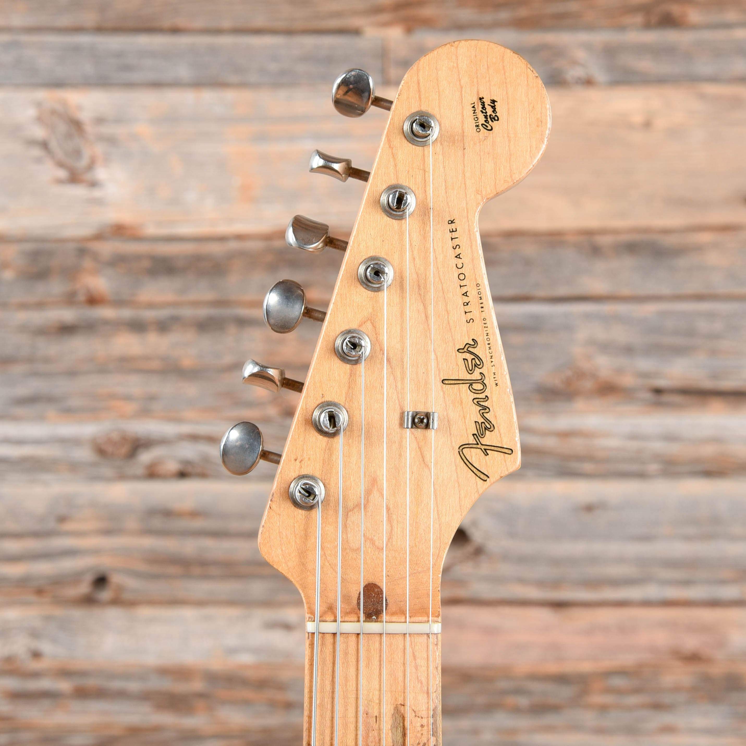 Fender Stratocaster Black Refin 1958 Electric Guitars / Solid Body