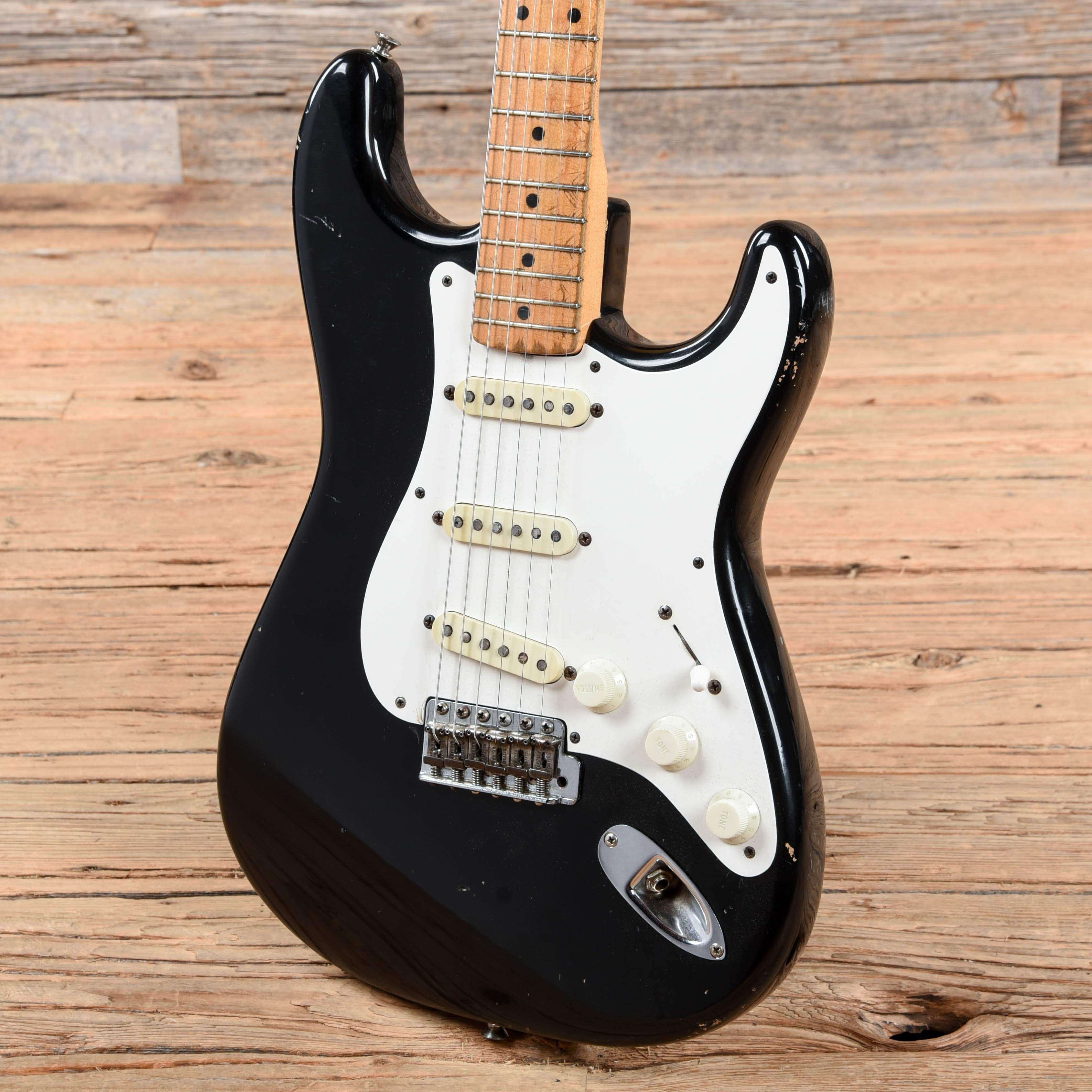 Fender Stratocaster Black Refin 1958 – Chicago Music Exchange
