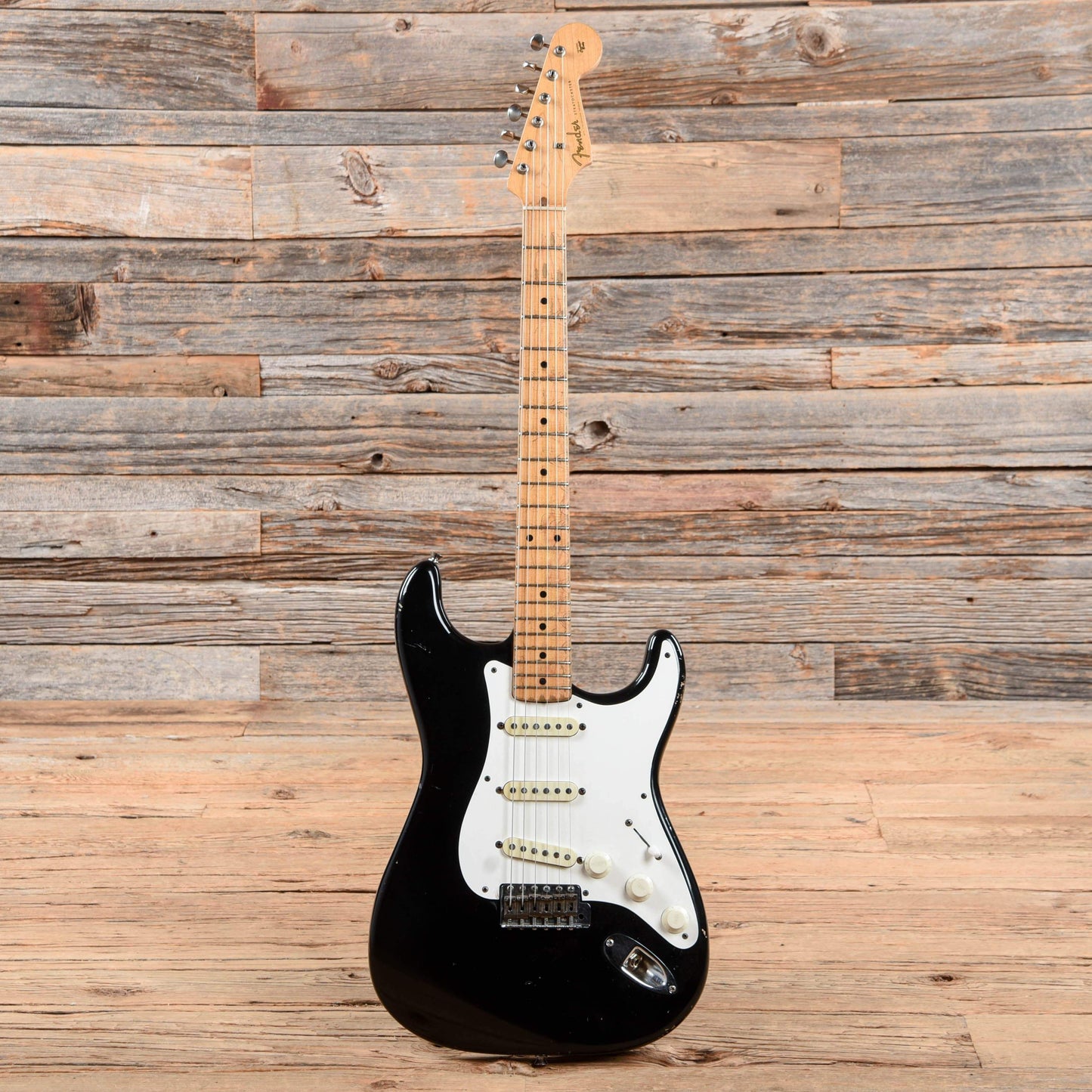 Fender Stratocaster Black Refin 1958 Electric Guitars / Solid Body
