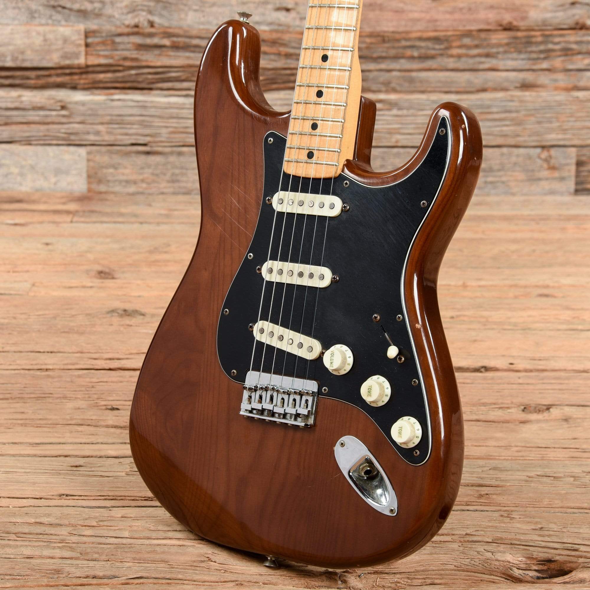 Fender Stratocaster Hardtail Mocha 1976 Electric Guitars / Solid Body