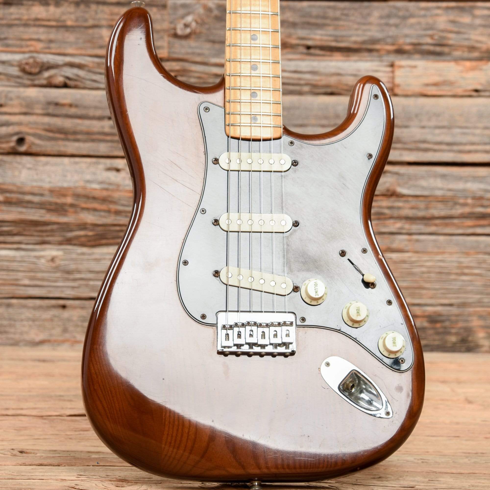 Fender Stratocaster Hardtail Mocha 1976 Electric Guitars / Solid Body
