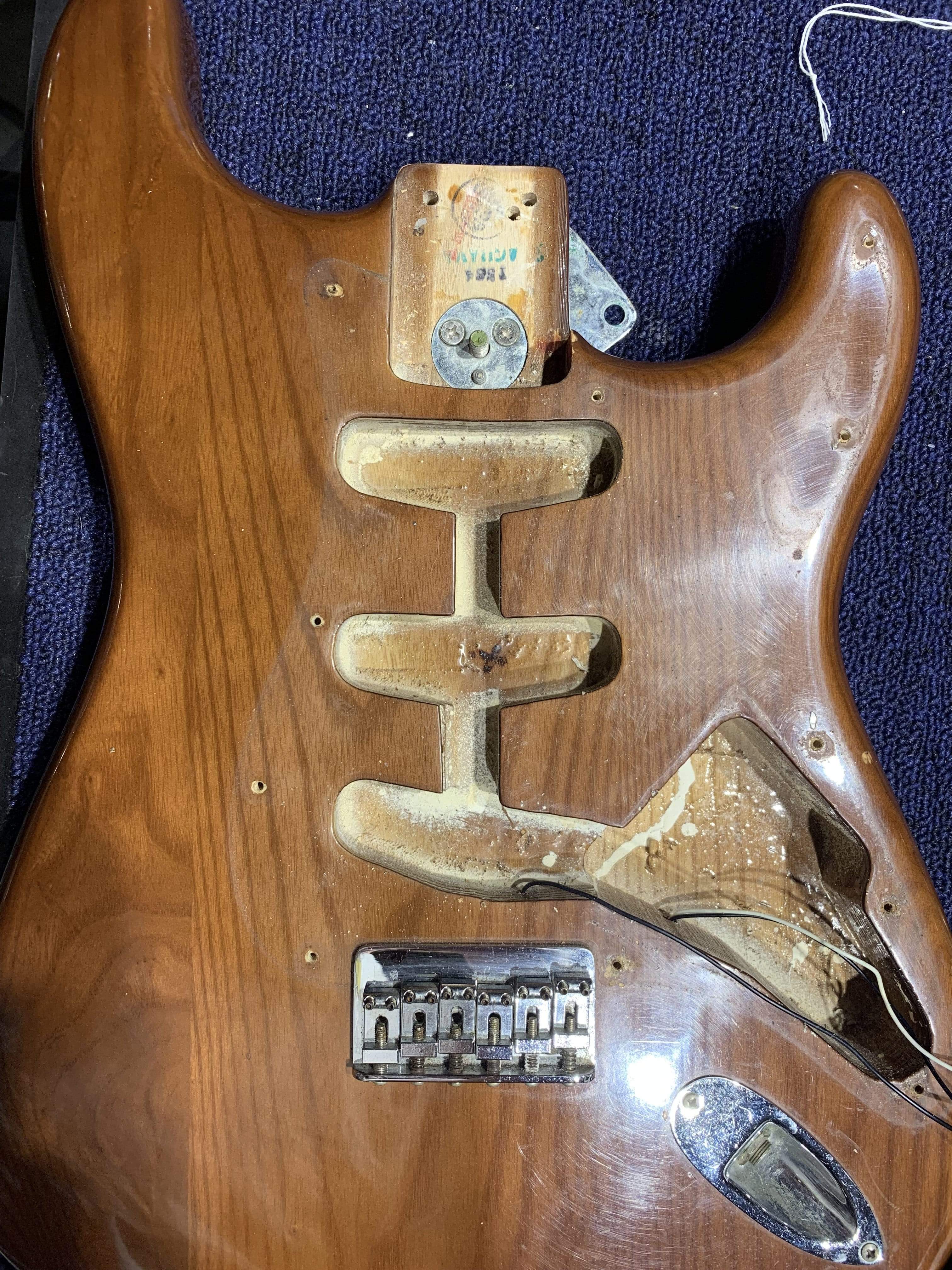 Fender Stratocaster Hardtail Mocha 1976 Electric Guitars / Solid Body