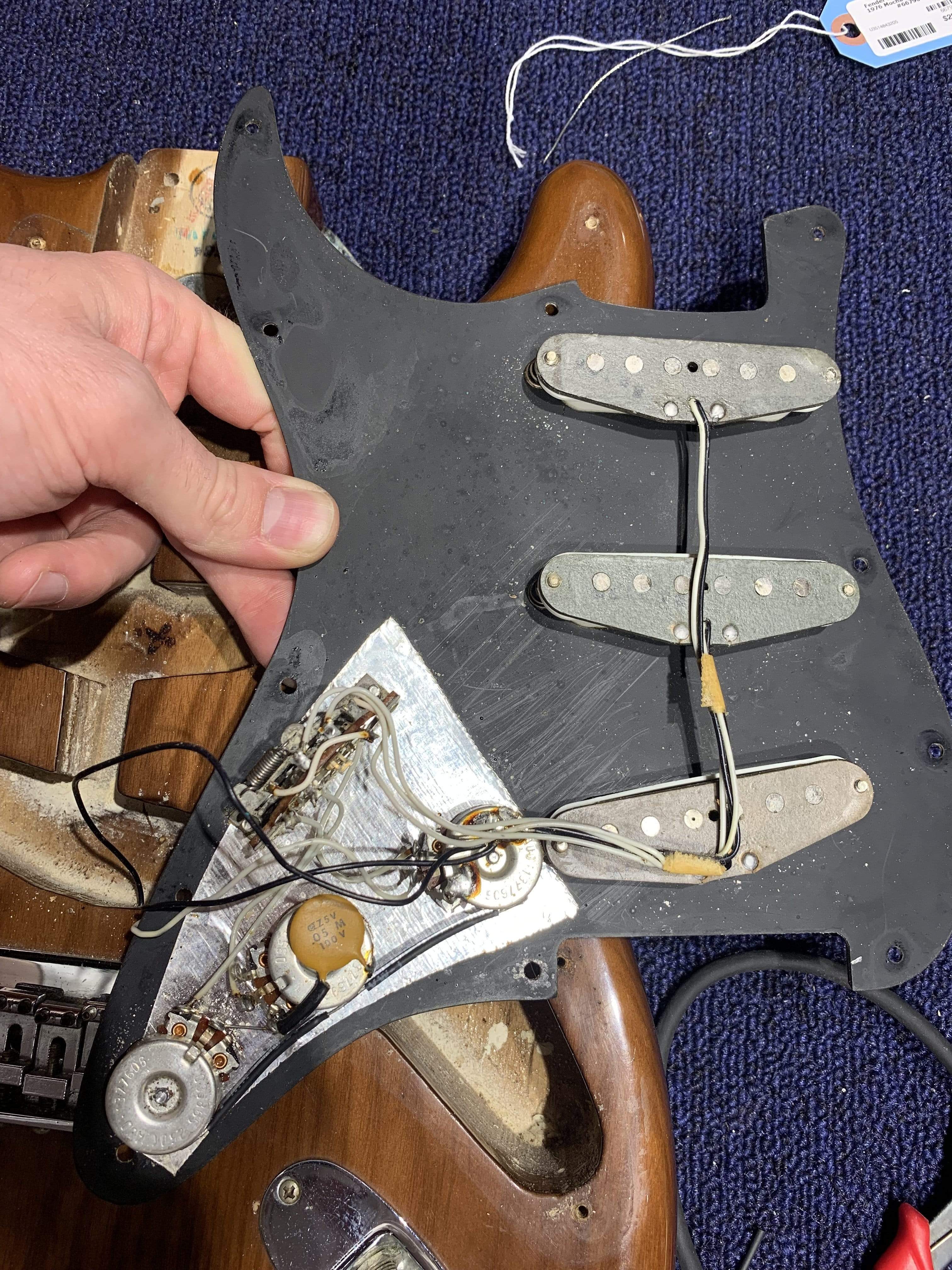 Fender Stratocaster Hardtail Mocha 1976 Electric Guitars / Solid Body