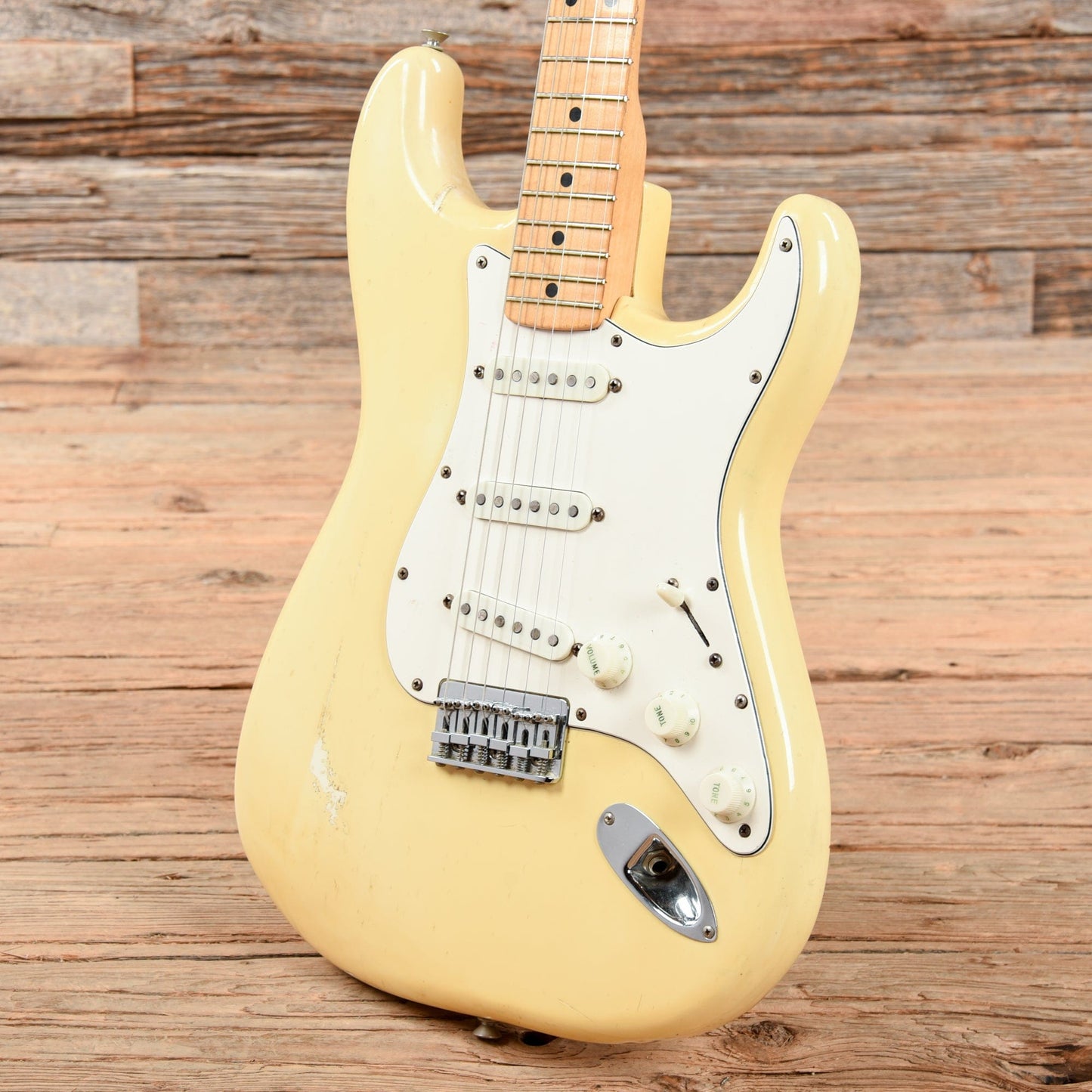 Fender Stratocaster Hardtail Olympic White 1976 Electric Guitars / Solid Body