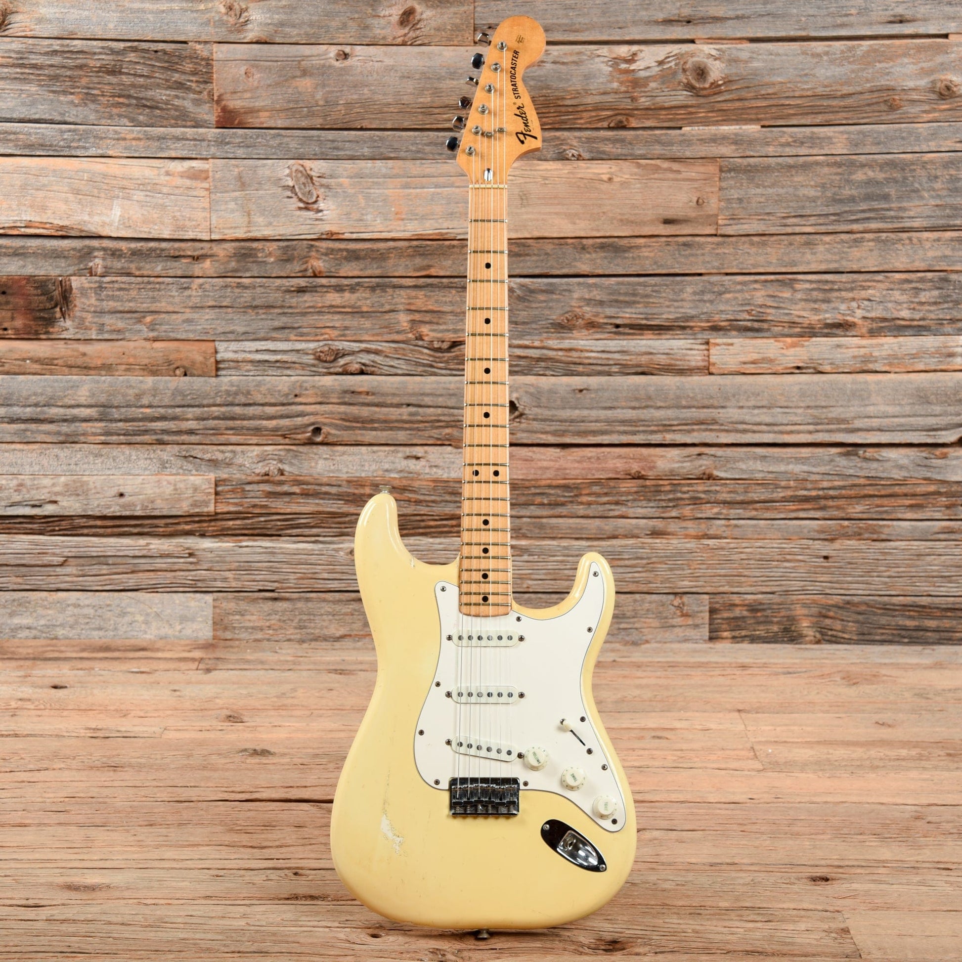 Fender Stratocaster Hardtail Olympic White 1976 Electric Guitars / Solid Body