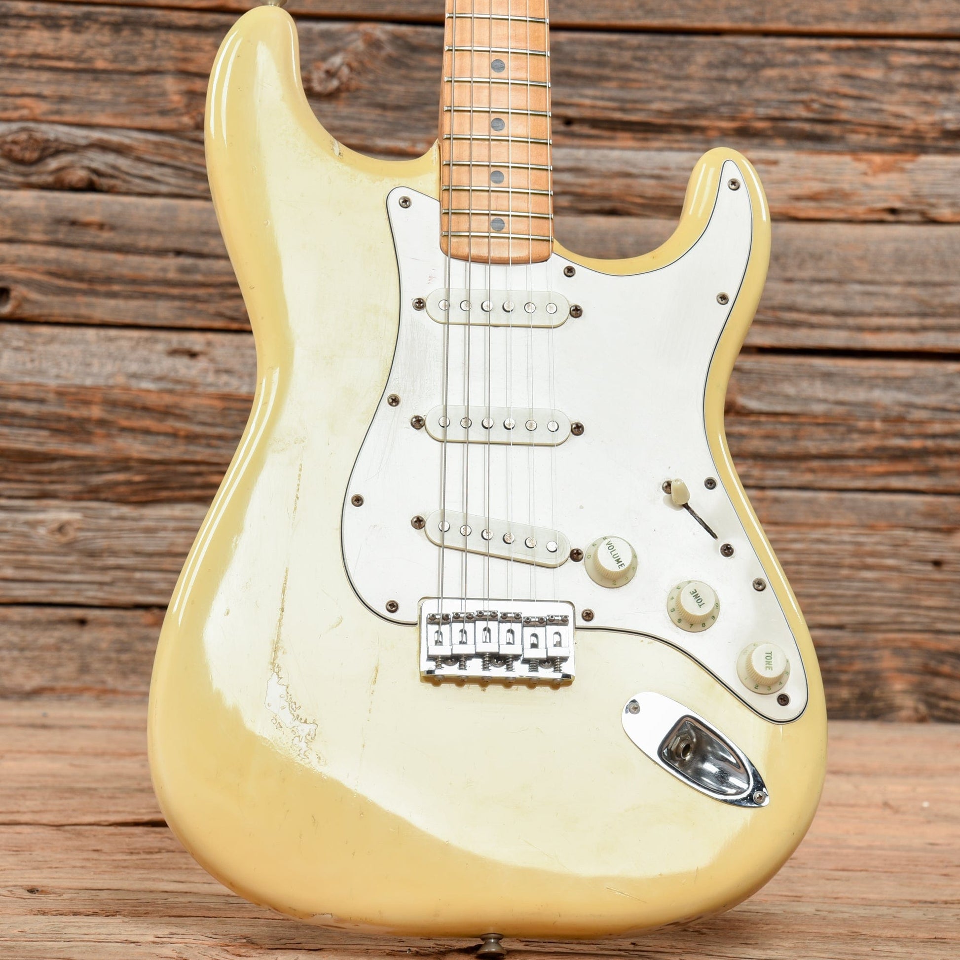 Fender Stratocaster Hardtail Olympic White 1976 Electric Guitars / Solid Body