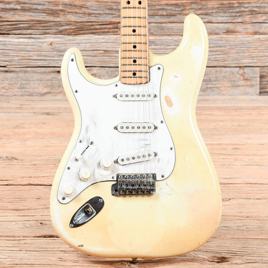 Fender Stratocaster Olympic White 1975 LEFTY Electric Guitars / Solid Body