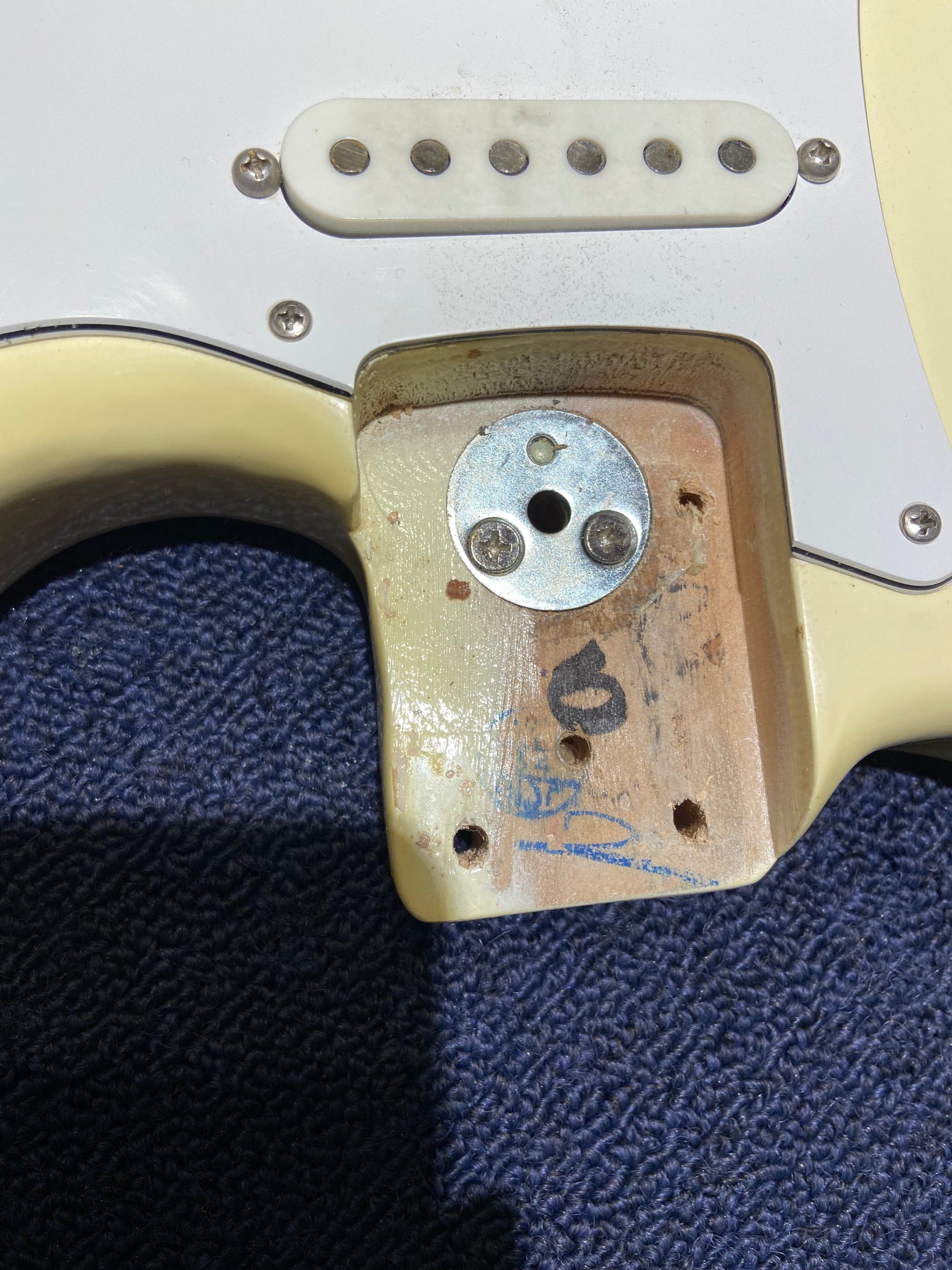 Fender Stratocaster Olympic White 1975 Electric Guitars / Solid Body