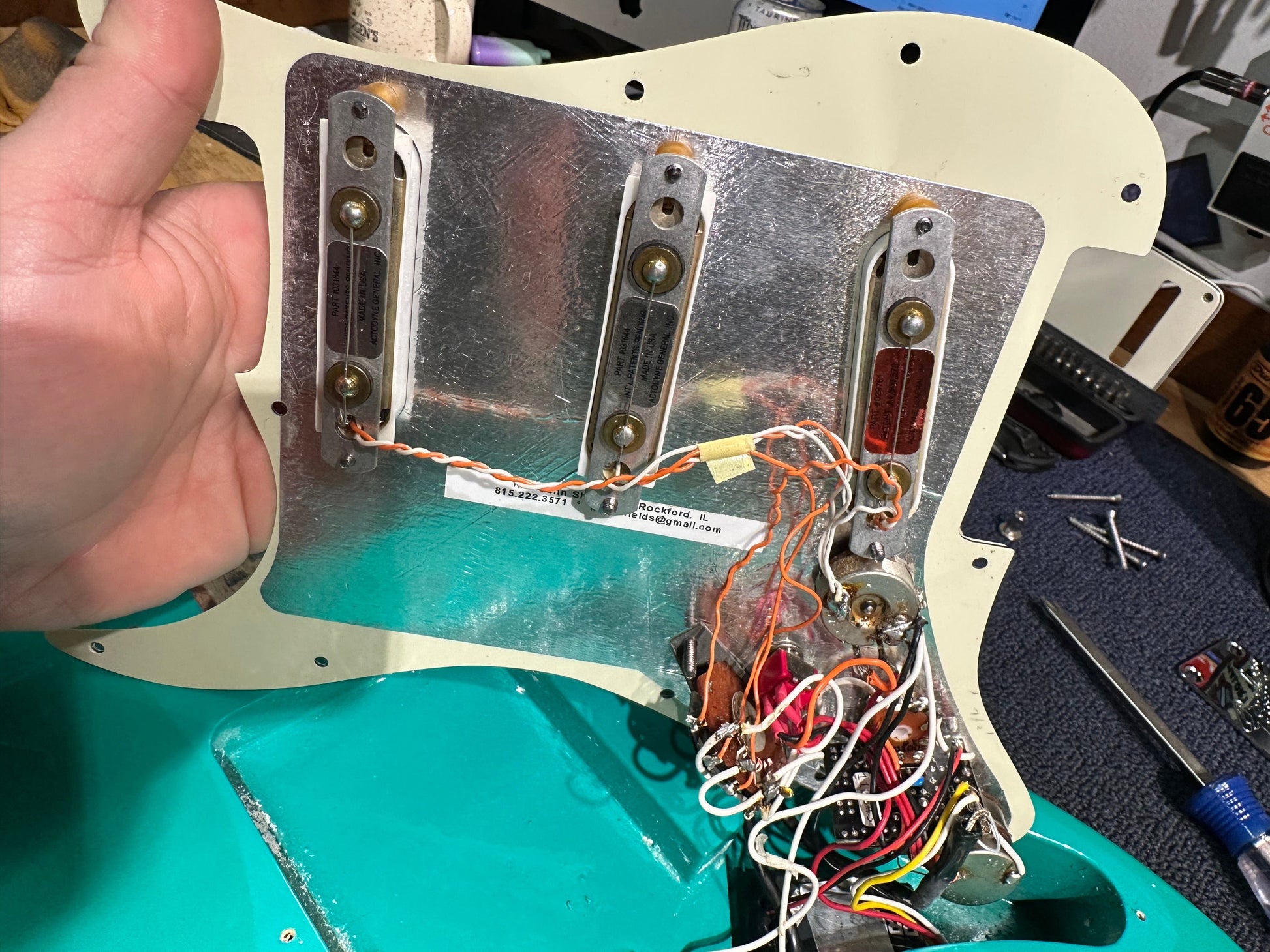 Fender Stratocaster Plus Deluxe Bahama Green 1989 Electric Guitars / Solid Body