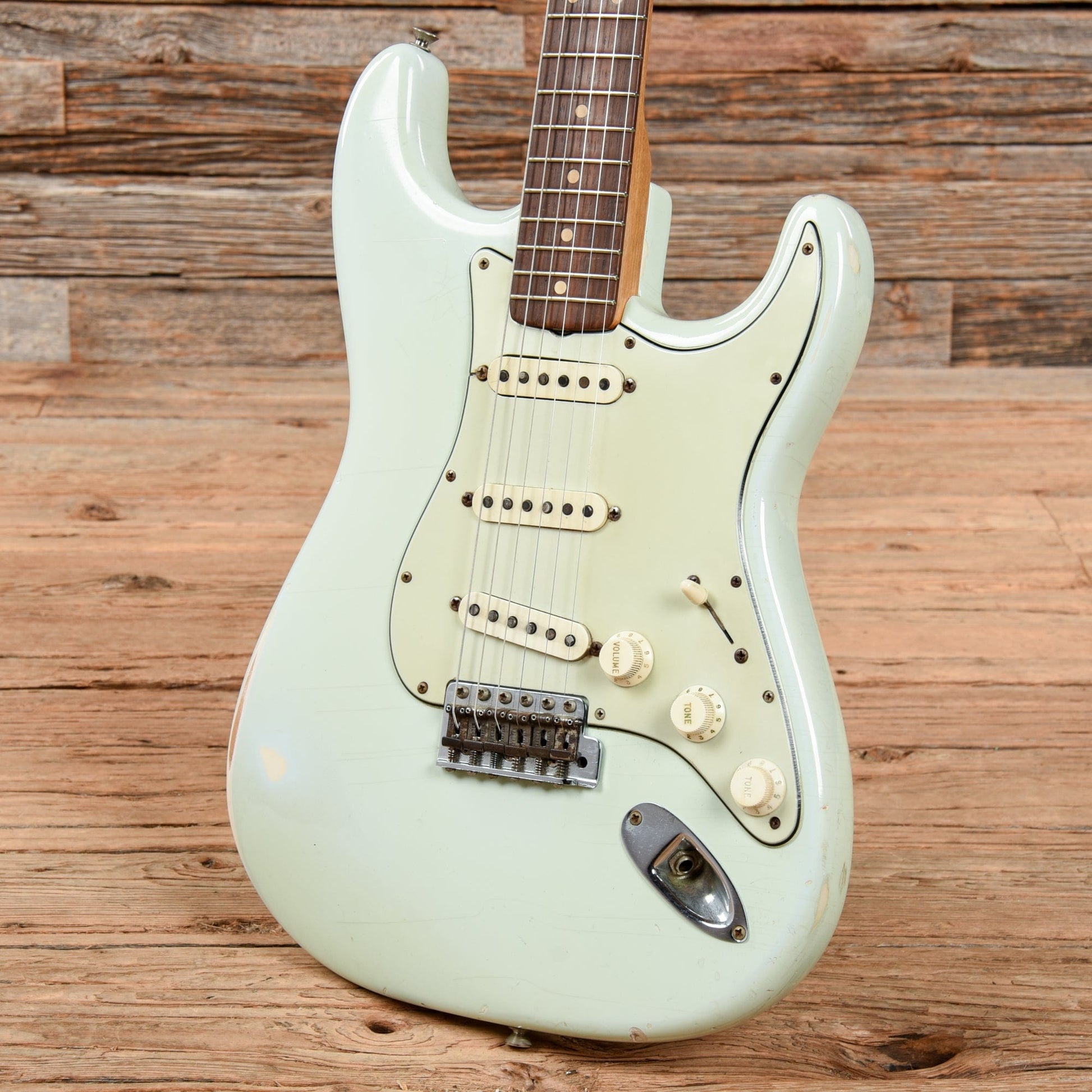 Fender Stratocaster Sonic Blue J. Black Refin 1963 Electric Guitars / Solid Body