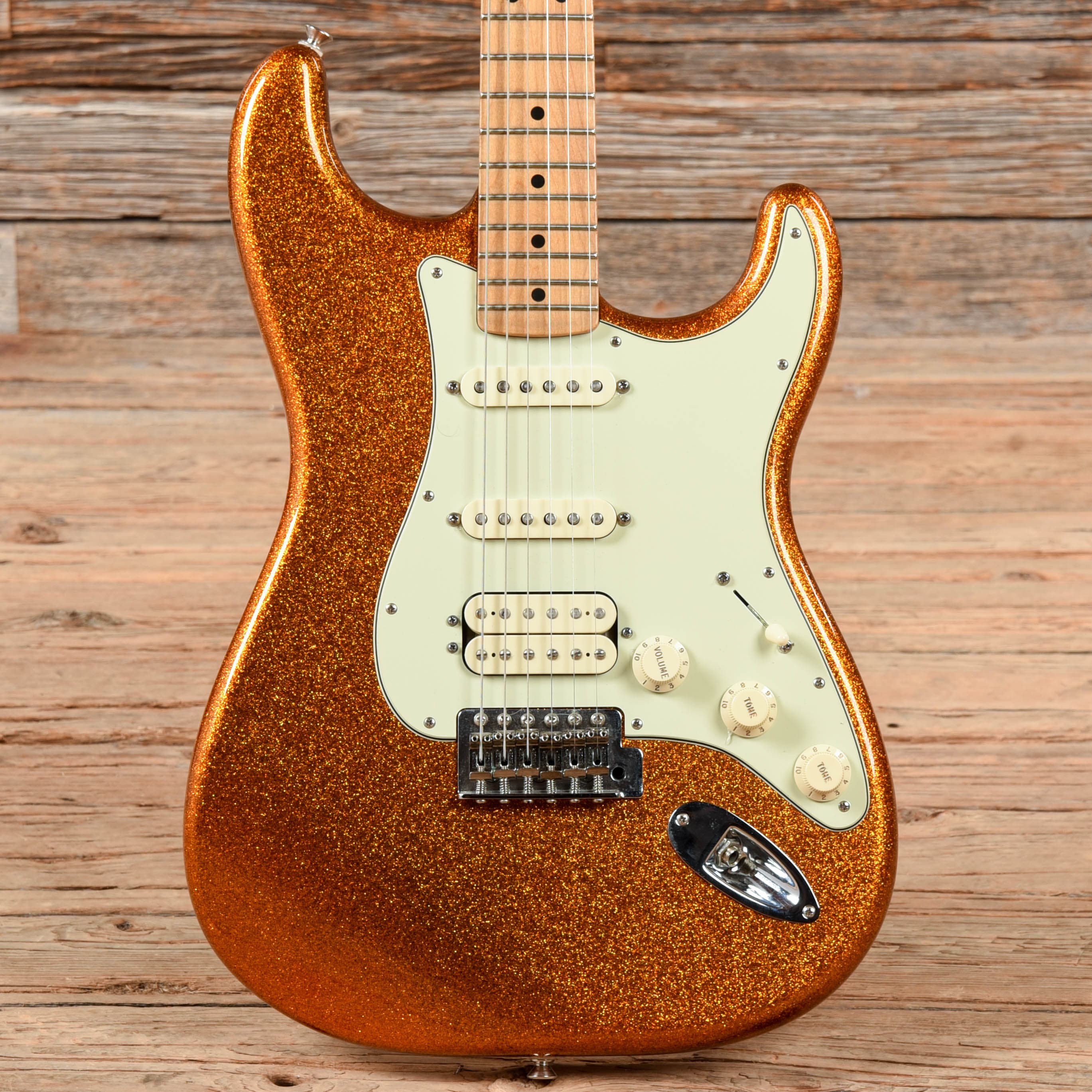 Fender Stratocaster Sunfire Orange Flake 2010 Electric Guitars / Solid Body