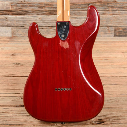 Fender Stratocaster Transparent Red 1981 Electric Guitars / Solid Body