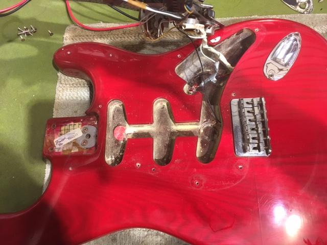 Fender Stratocaster Transparent Red 1981 Electric Guitars / Solid Body