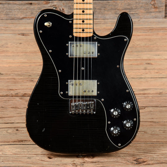 Fender Telecaster Deluxe Black Refin 1973 Electric Guitars / Solid Body