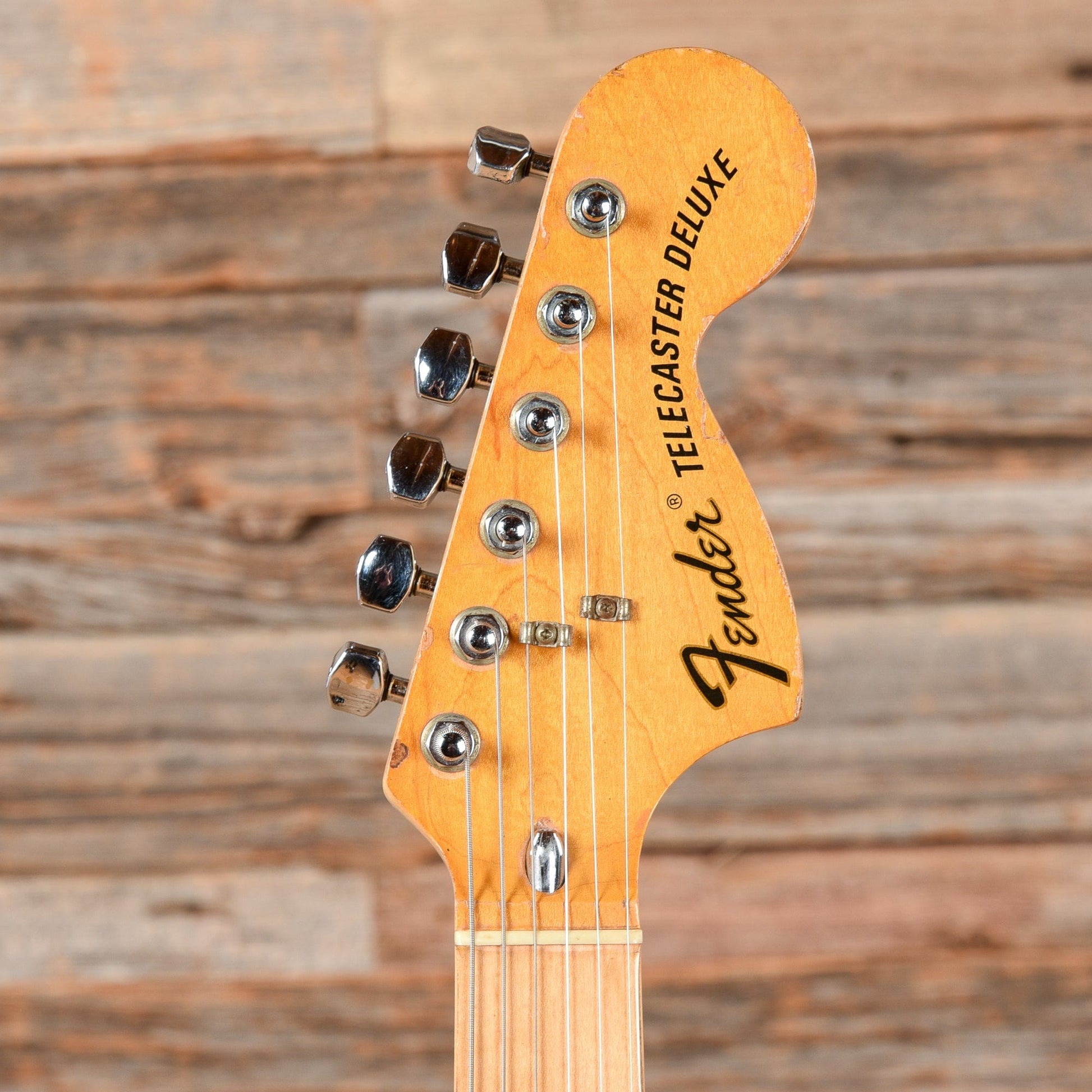 Fender Telecaster Deluxe Black Refin 1973 Electric Guitars / Solid Body