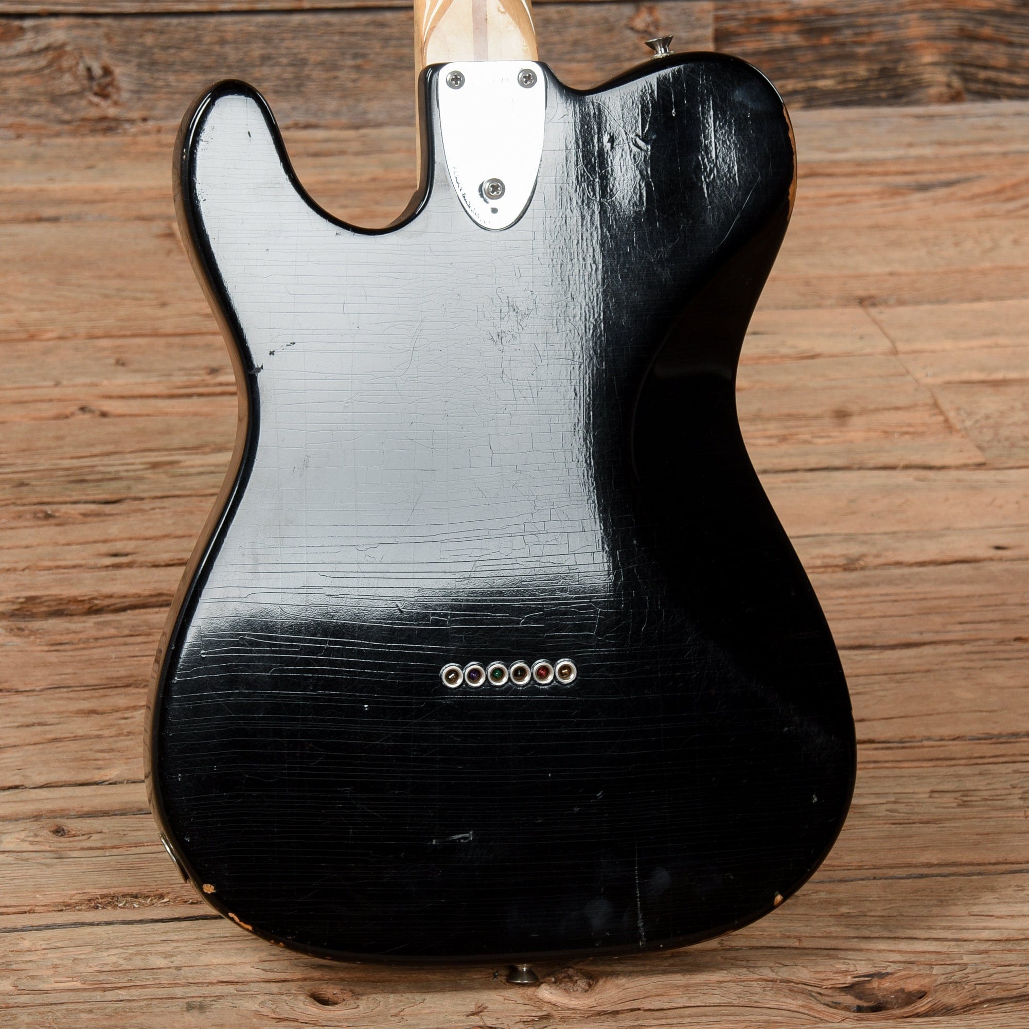 Fender Telecaster Deluxe Black Refin 1973 Electric Guitars / Solid Body