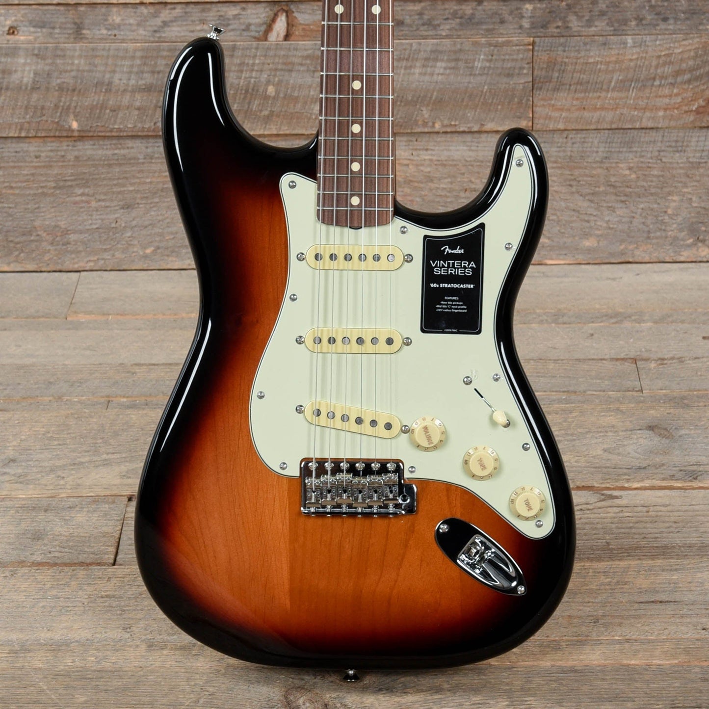 Fender Vintera '60s Stratocaster 3-Tone Sunburst Electric Guitars / Solid Body