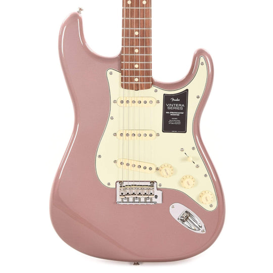 Fender Vintera '60s Stratocaster Modified Burgundy Mist Electric Guitars / Solid Body