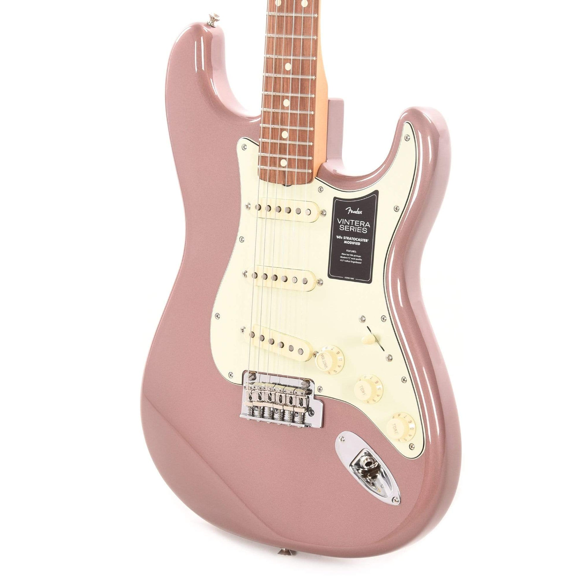 Fender Vintera '60s Stratocaster Modified Burgundy Mist Electric Guitars / Solid Body