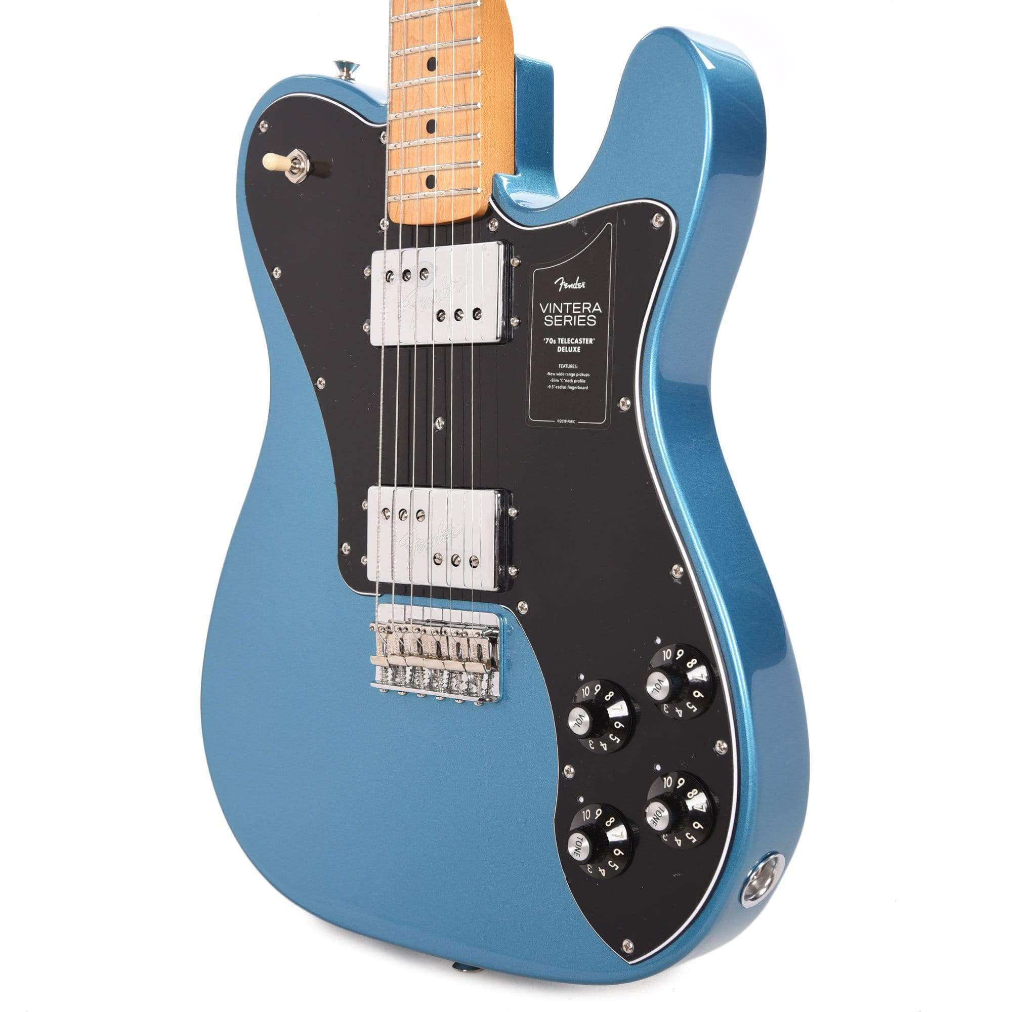 Fender Vintera '70s Telecaster Deluxe Lake Placid Blue w/3-Ply Black Pickguard Electric Guitars / Solid Body