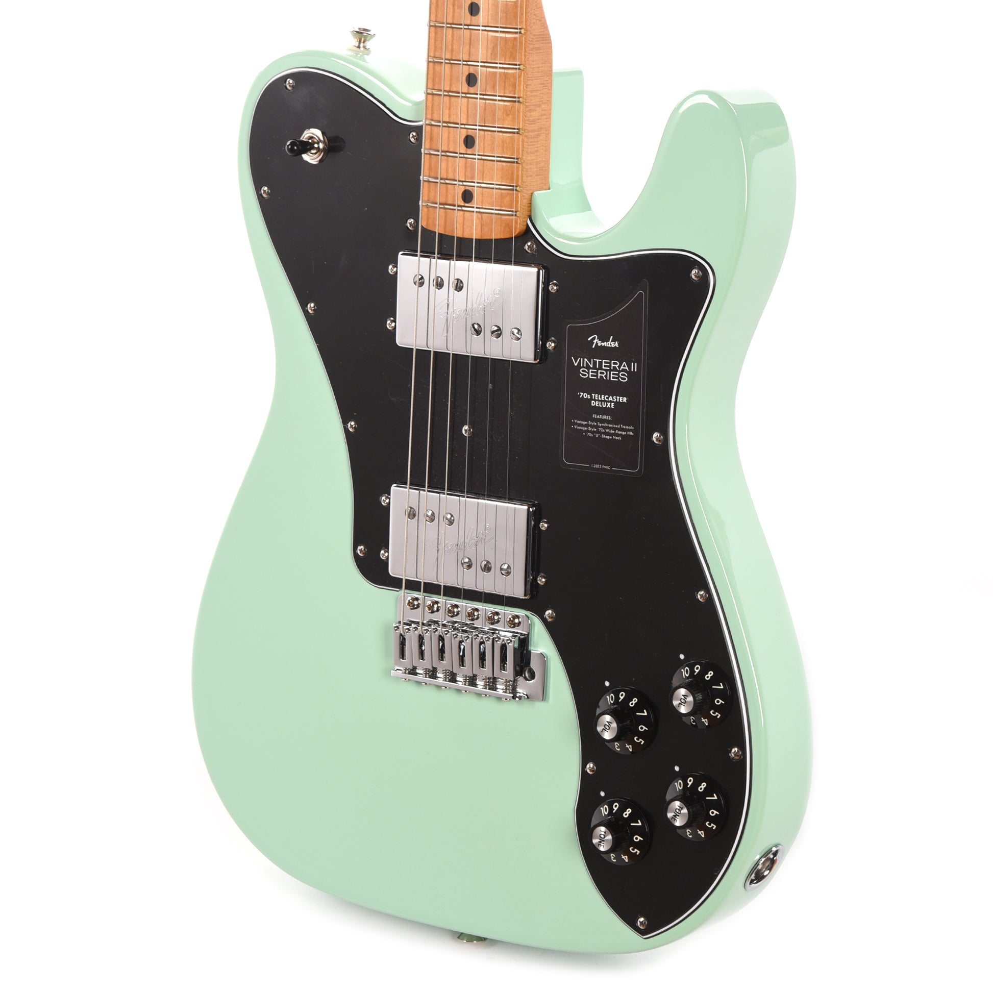 Fender Vintera II 70s Telecaster Deluxe with Tremolo Surf Green Electric Guitars / Solid Body
