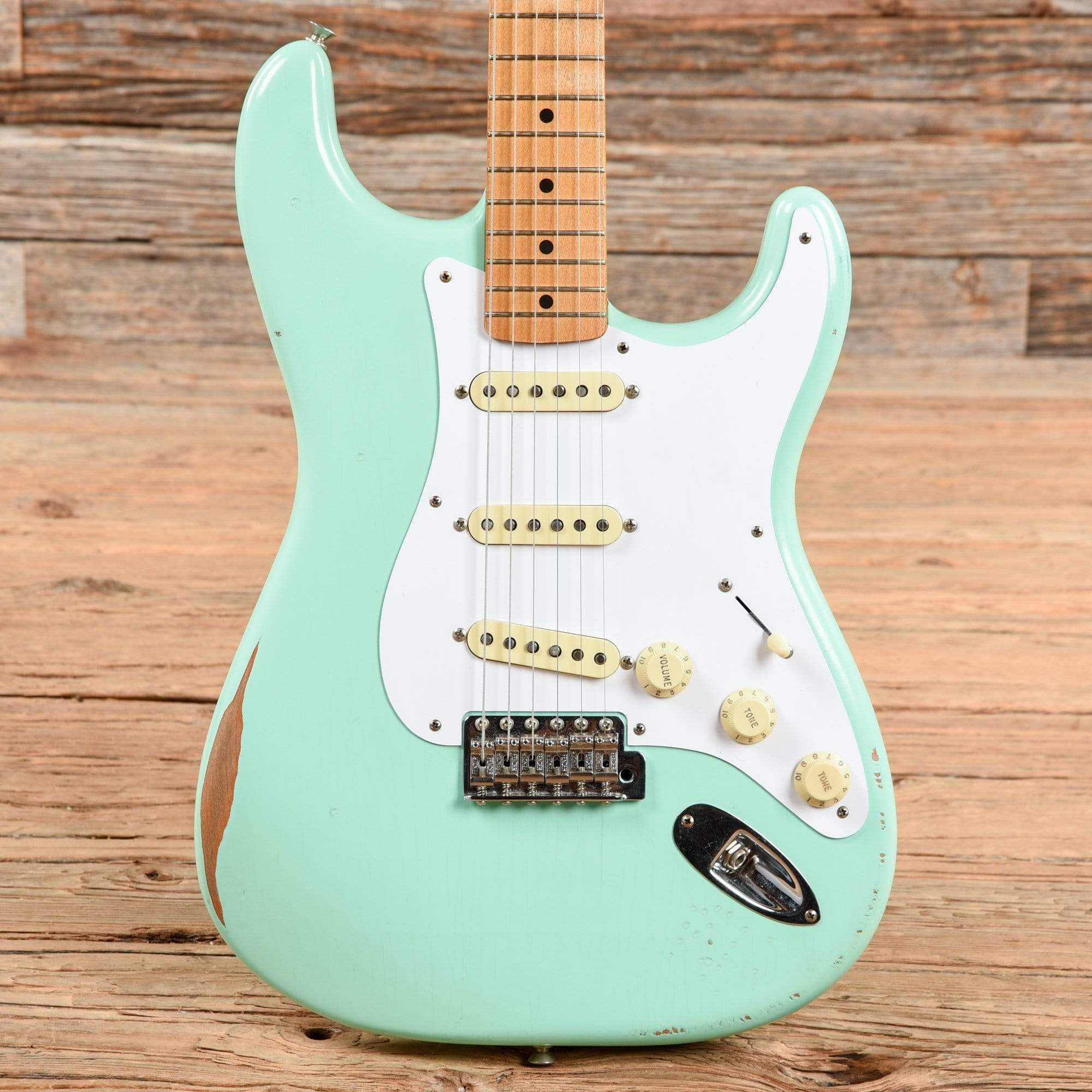 Fender Vintera Road Worn '50s Stratocaster Surf Green 2021 Electric Guitars / Solid Body