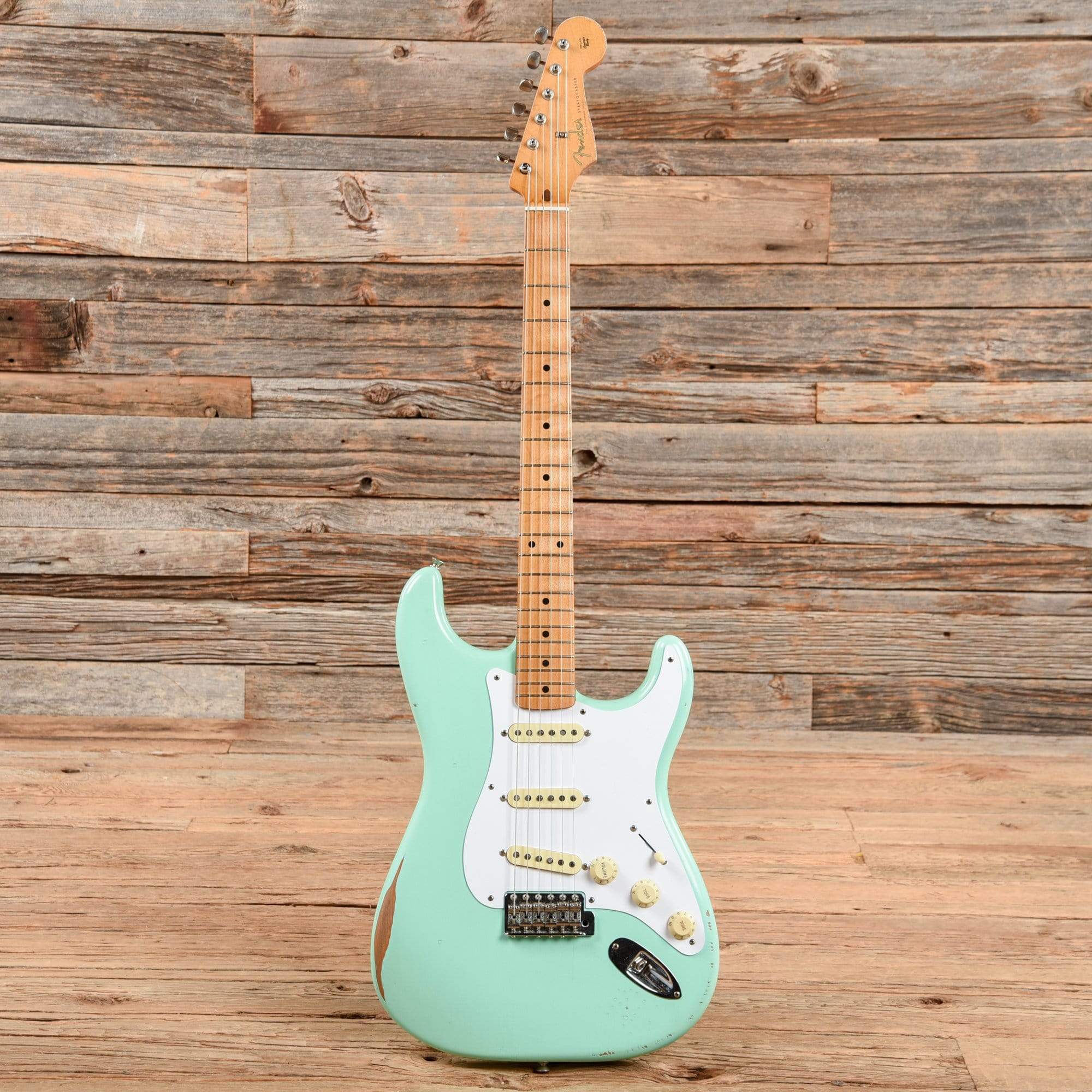 Fender Vintera Road Worn '50s Stratocaster Surf Green 2021 Electric Guitars / Solid Body