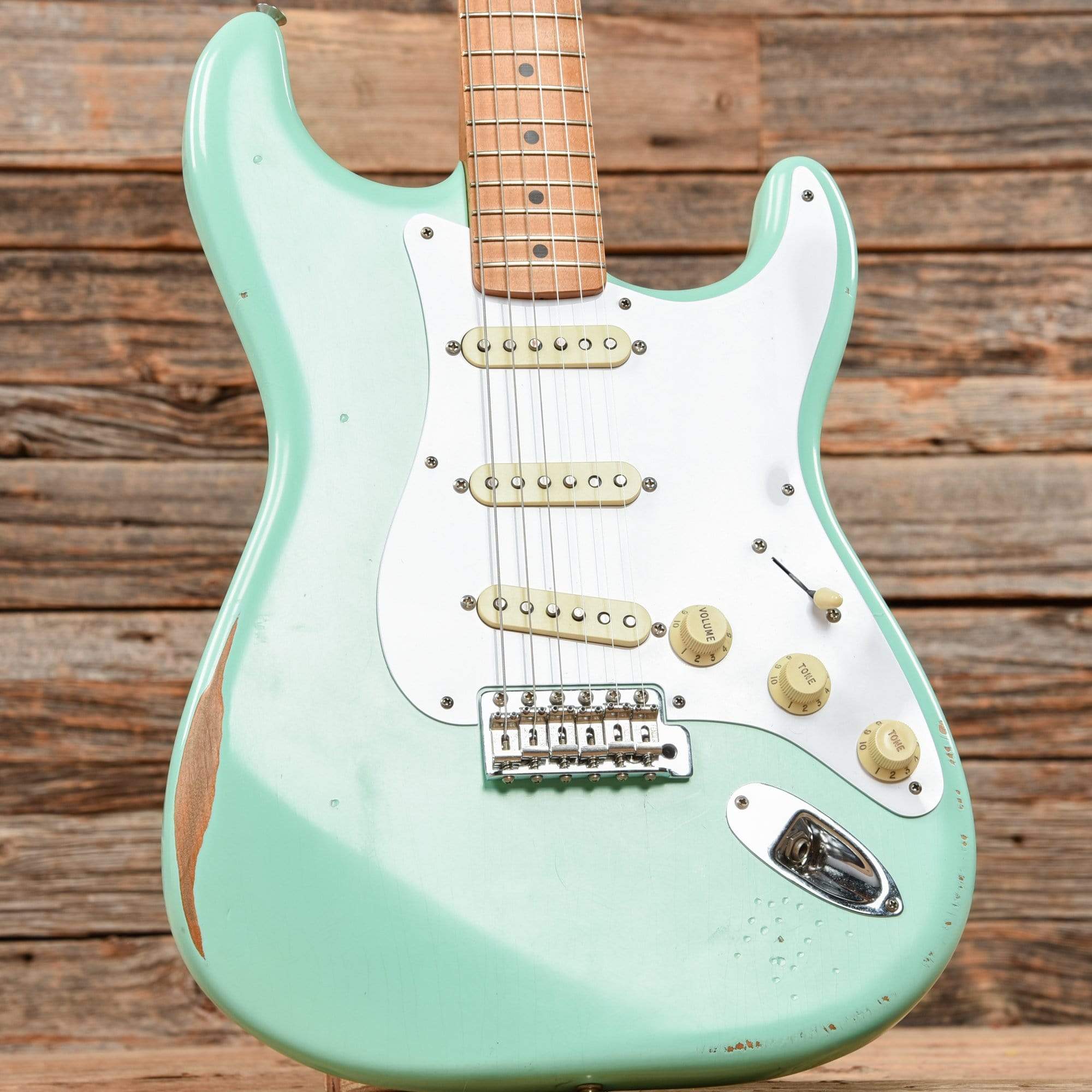 Fender Vintera Road Worn '50s Stratocaster Surf Green 2021 Electric Guitars / Solid Body