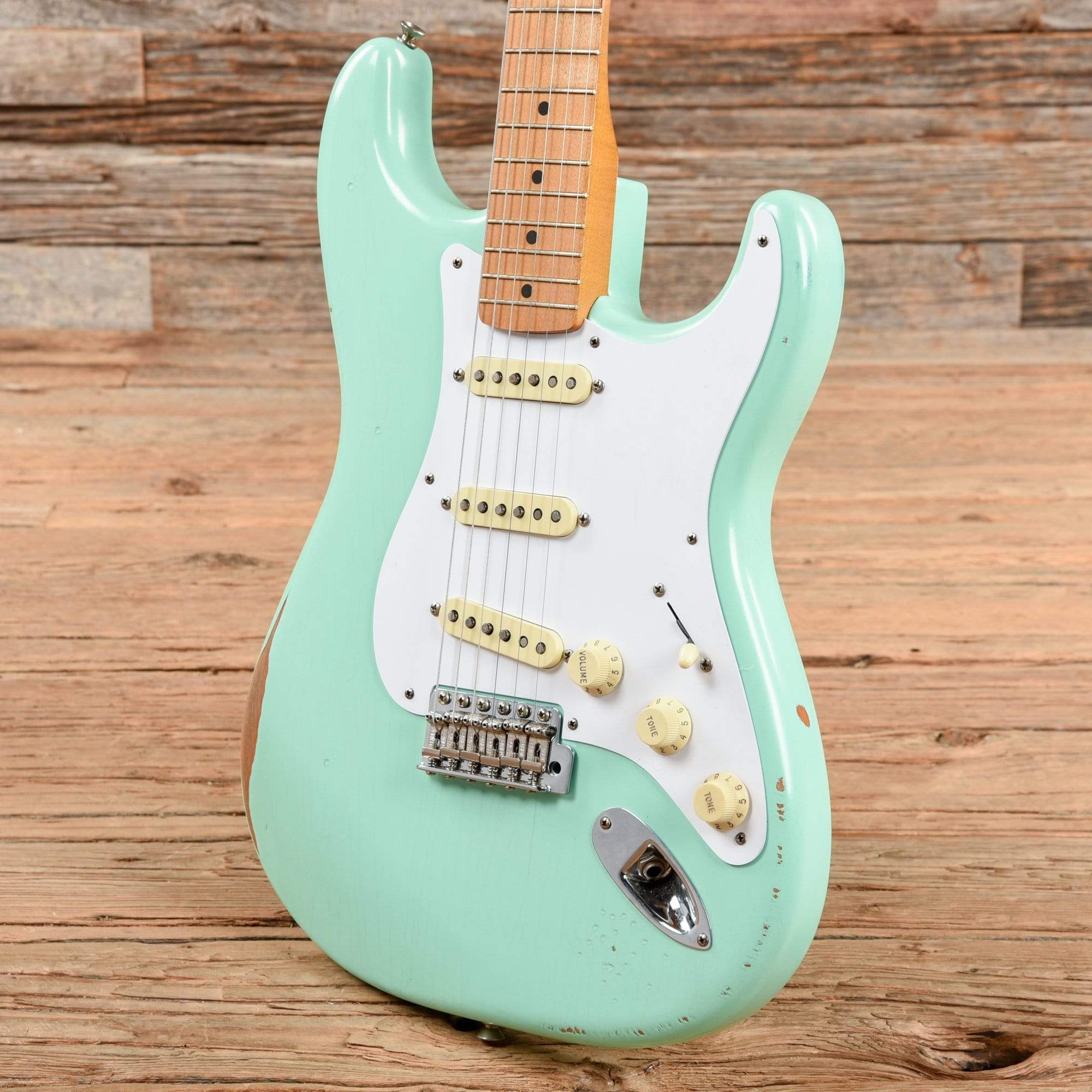 Fender Vintera Road Worn '50s Stratocaster Surf Green 2021 Electric Guitars / Solid Body