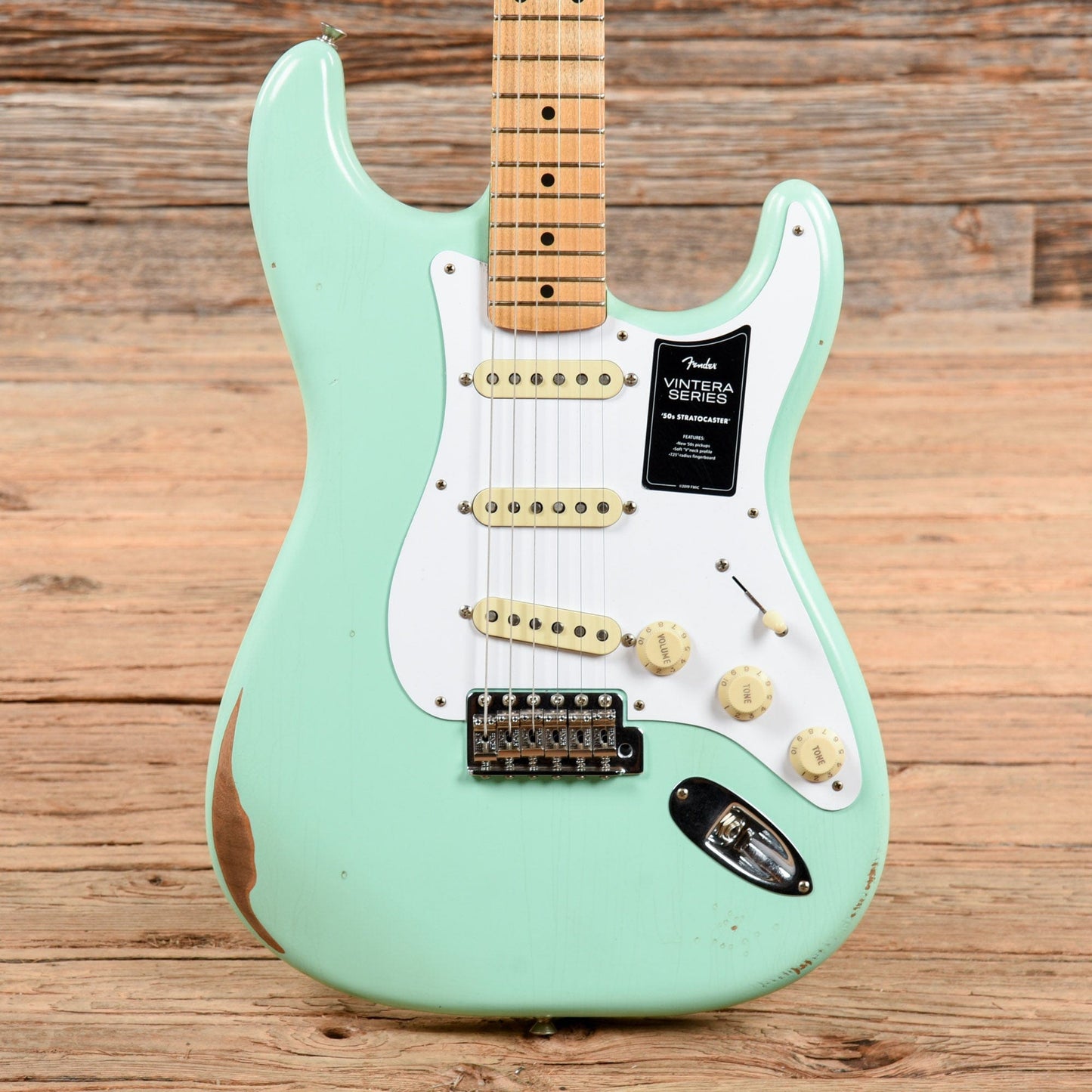 Fender Vintera Road Worn '50s Stratocaster Surf Green 2021 Electric Guitars / Solid Body
