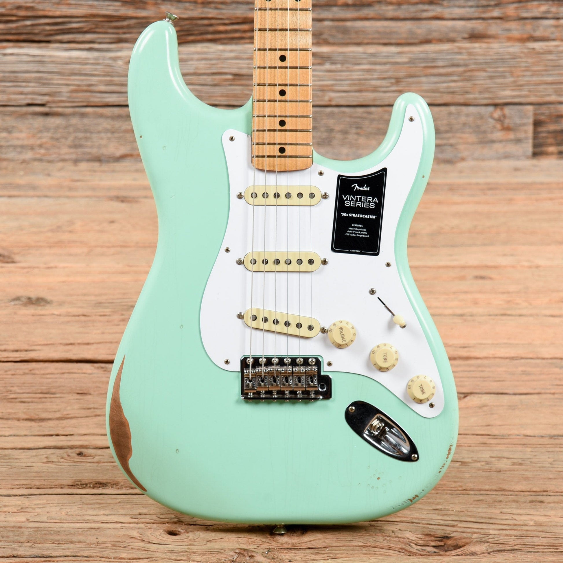 Fender Vintera Road Worn '50s Stratocaster Surf Green 2021 Electric Guitars / Solid Body