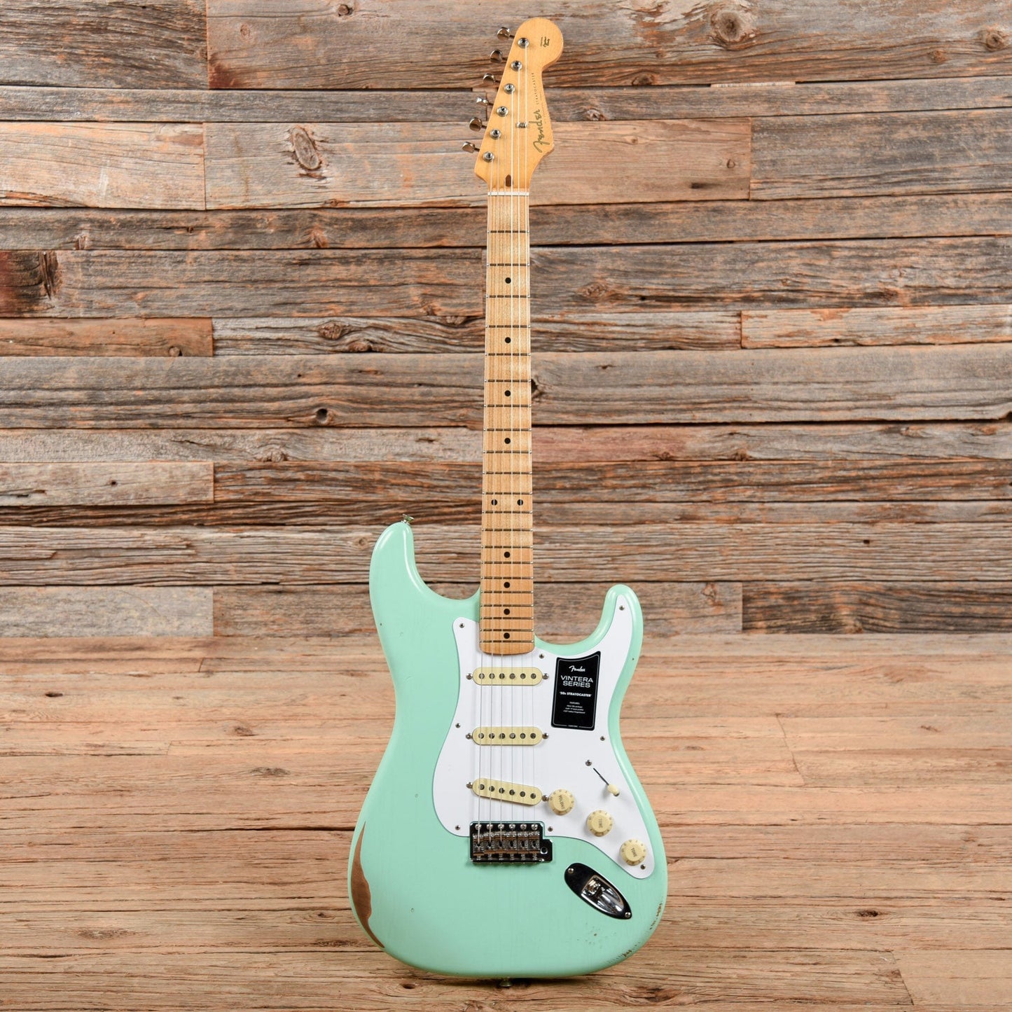 Fender Vintera Road Worn '50s Stratocaster Surf Green 2021 Electric Guitars / Solid Body