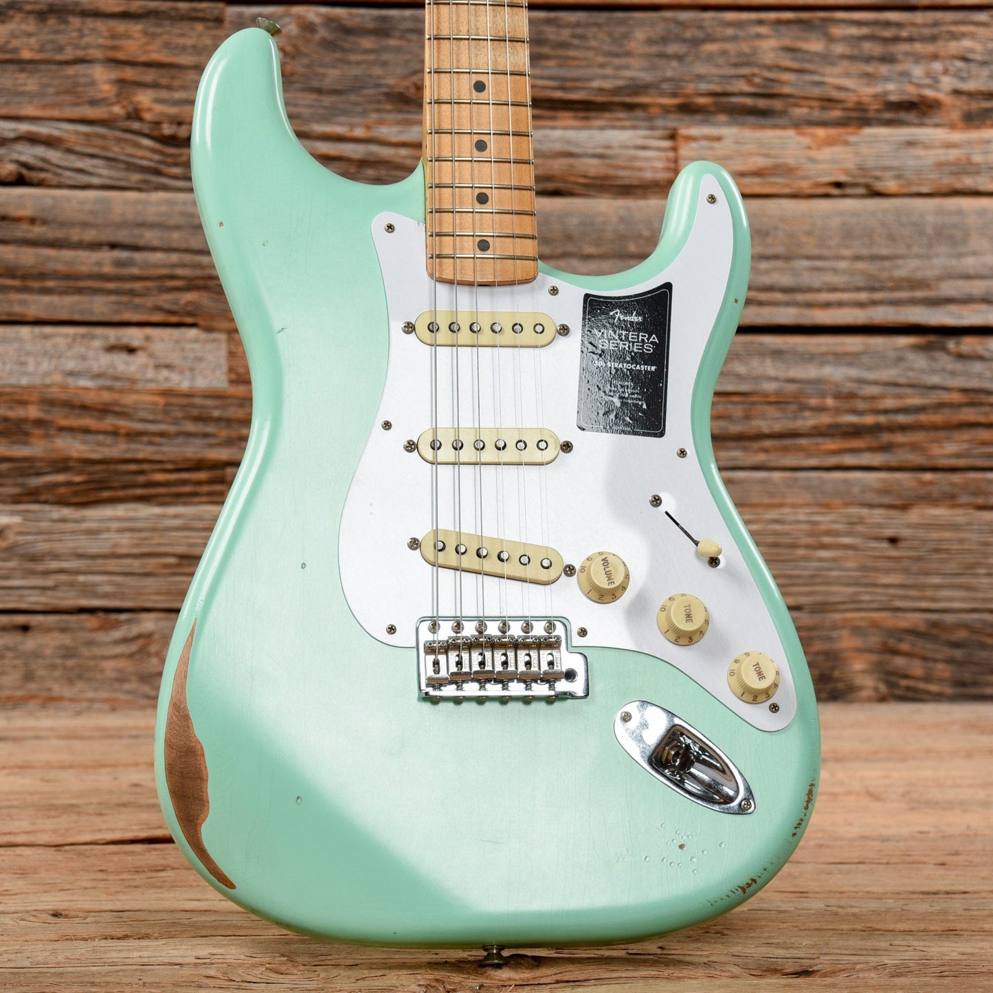 Fender Vintera Road Worn '50s Stratocaster Surf Green 2021 Electric Guitars / Solid Body