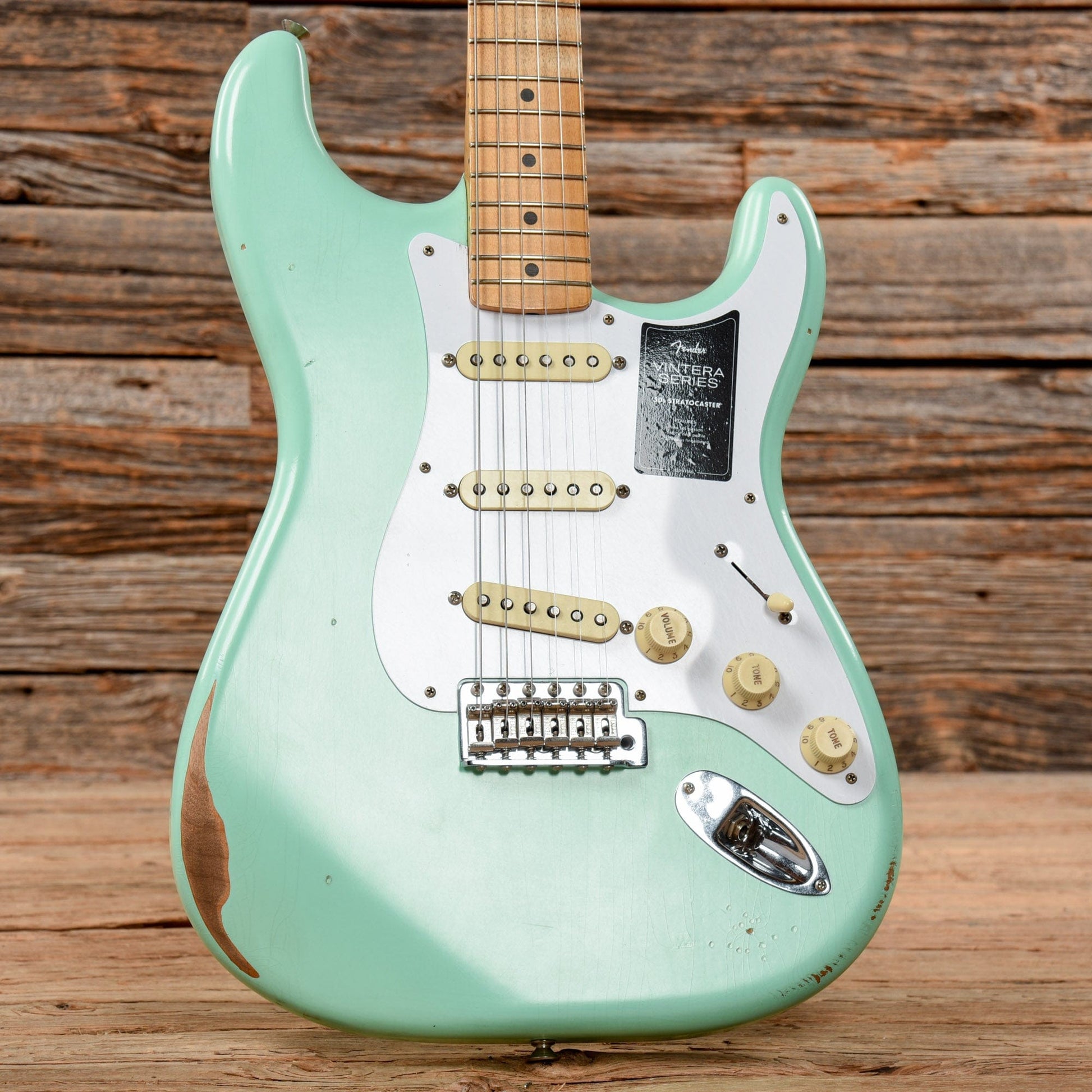 Fender Vintera Road Worn '50s Stratocaster Surf Green 2021 Electric Guitars / Solid Body