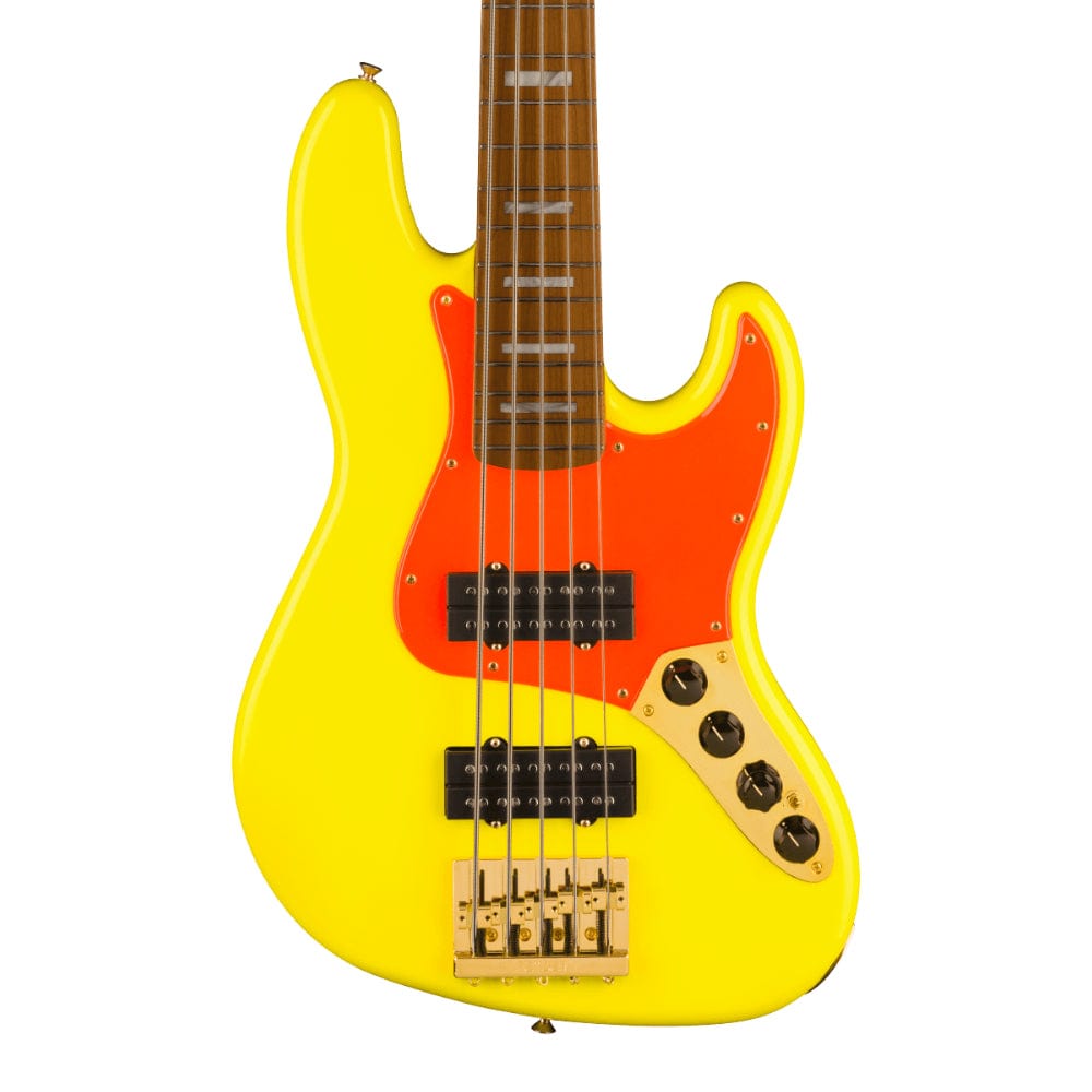 Fender Artist MonoNeon Jazz Bass V Neon Yellow
