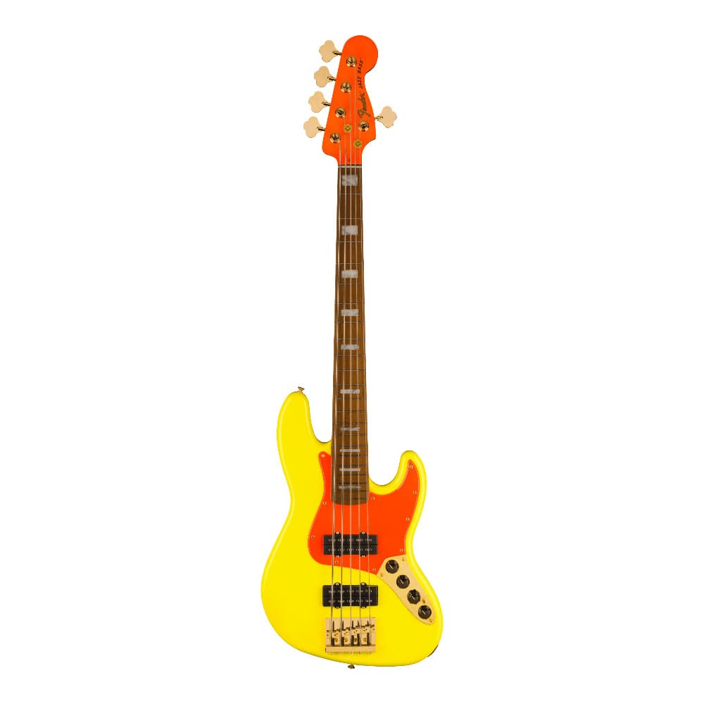 Fender Artist MonoNeon Jazz Bass V Neon Yellow
