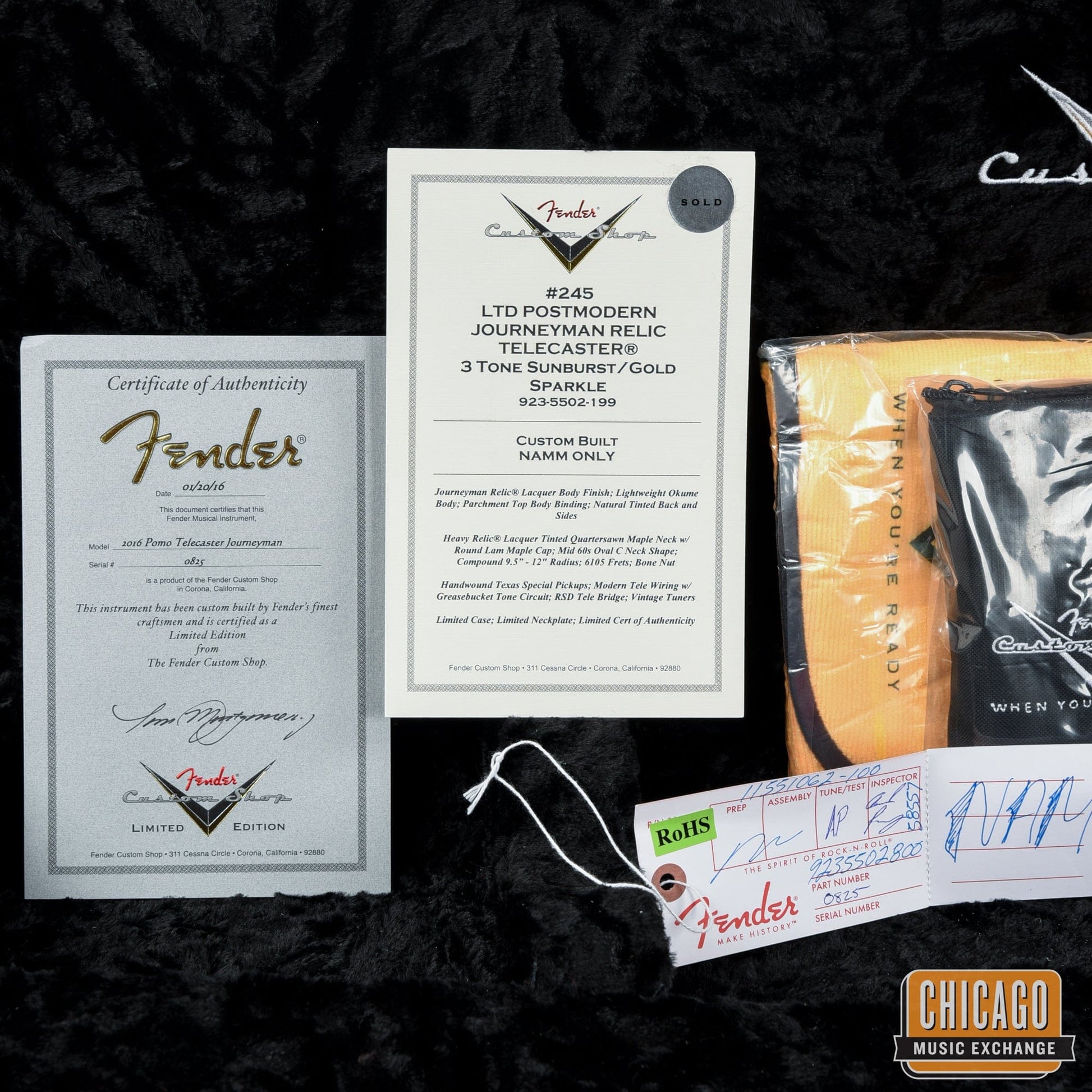 Fender Custom Shop Limited Edition Postmodern Telecaster Journeyman Relic 3-Tone Sunburst Sparkle