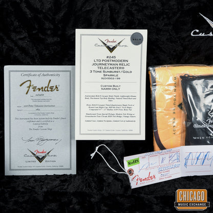 Fender Custom Shop Limited Edition Postmodern Telecaster Journeyman Relic 3-Tone Sunburst Sparkle
