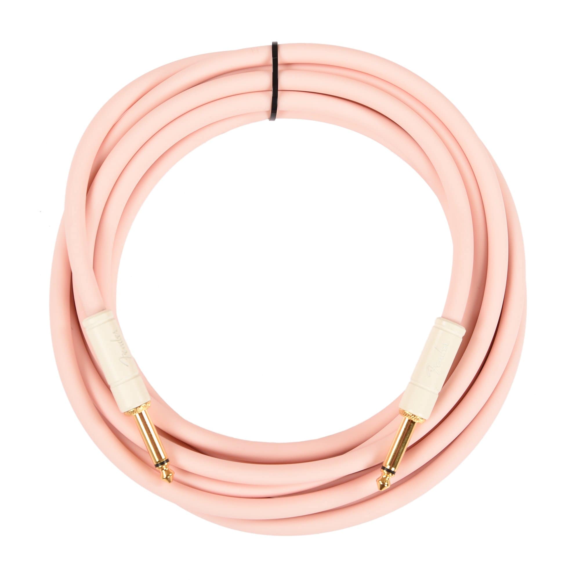 Fender Deluxe Instrument Cable Shell Pink 15' Straight-Straight
