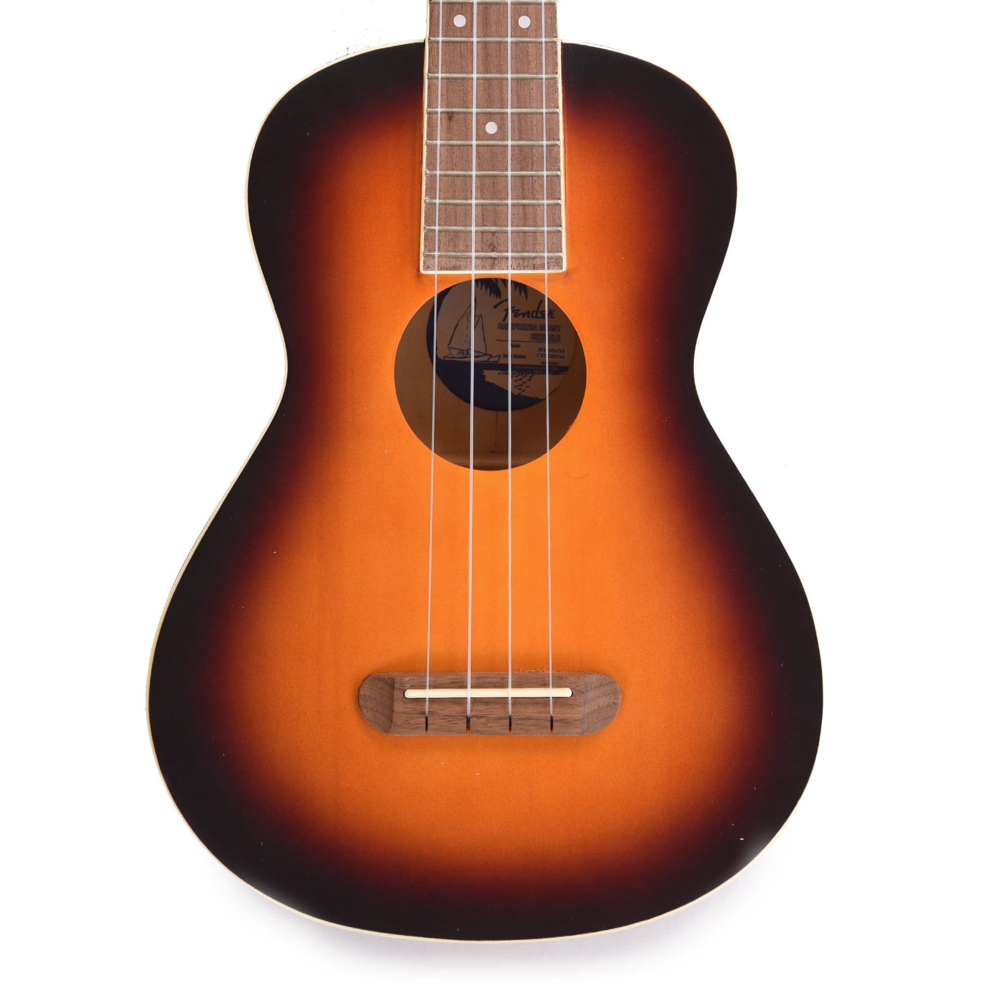 Fender Avalon Tenor Ukulele 2-Tone Sunburst Folk Instruments / Ukuleles