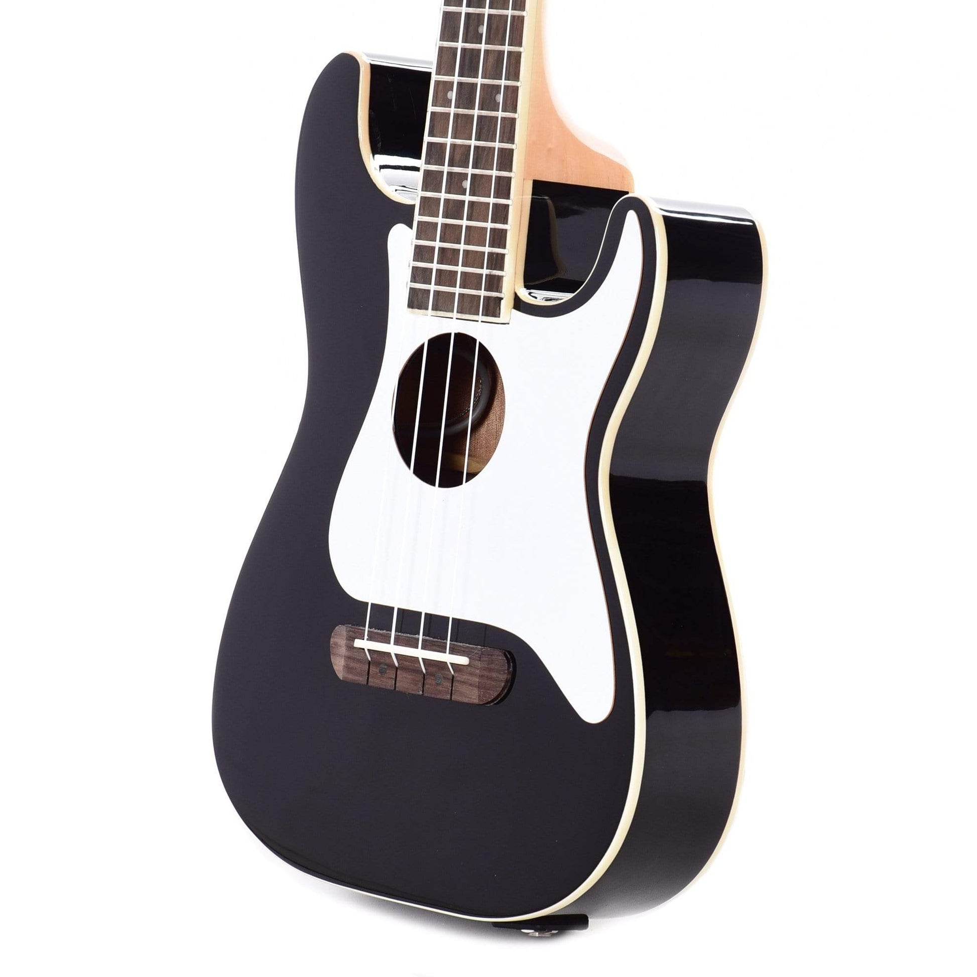 Fender Fullerton Stratocaster Ukulele Black Folk Instruments / Ukuleles