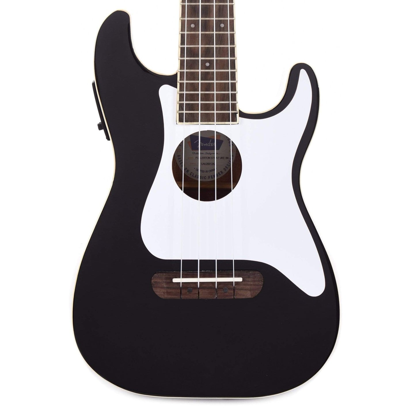 Fender Fullerton Stratocaster Ukulele Black Folk Instruments / Ukuleles