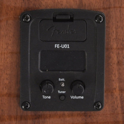 Fender Montecito Tenor Ukulele Shaded Edge Burst w/Pickup Folk Instruments / Ukuleles