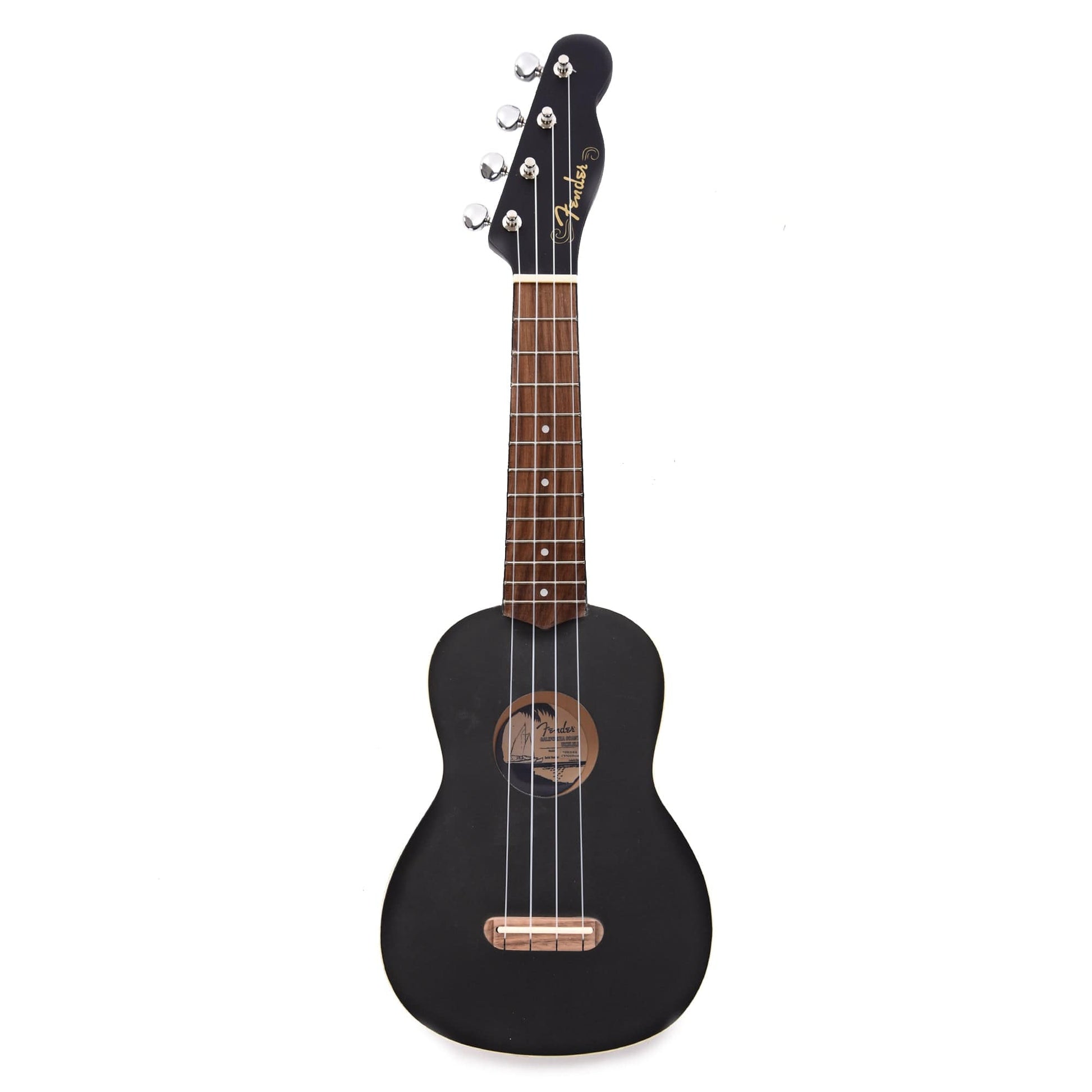 Fender Venice Soprano Ukulele Black Folk Instruments / Ukuleles