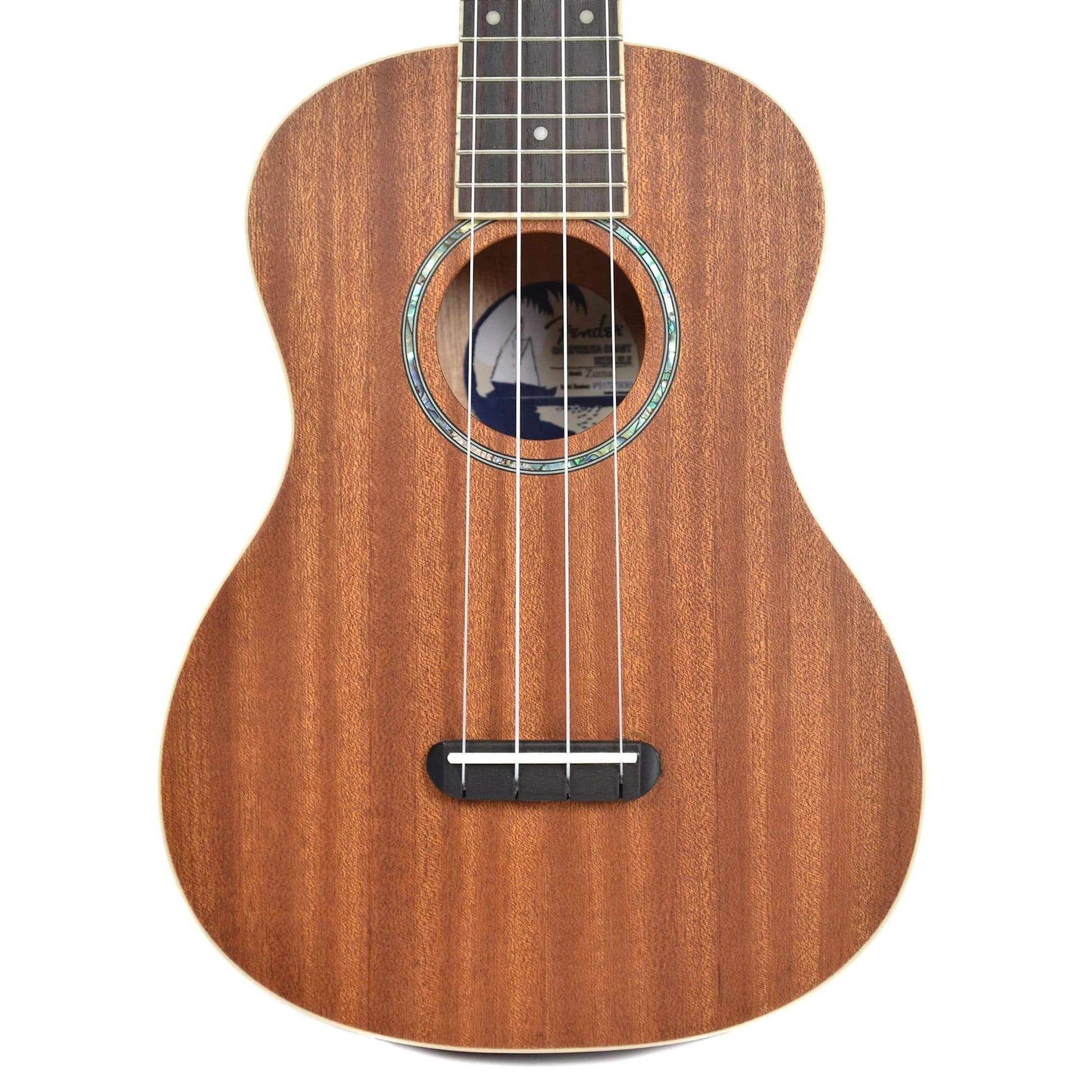 Fender Zuma Concert Ukuele Natural Folk Instruments / Ukuleles